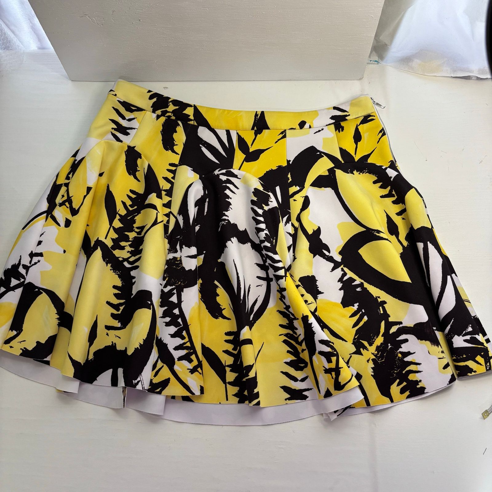 Other INC International Concepts Floral A-Line Mini Skirt Size 16 Size 38" / US 16 / IT 52 - 3 Thumbnail