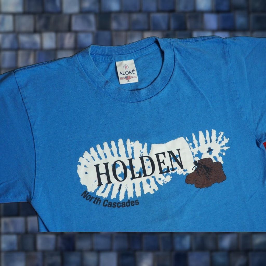 Vintage VTG 90s Alore Nike? No—Alore North Cascades WA PNW Hiking Outdoor Blue Tee T-Shirt S Size US S / EU 44-46 / 1 - 1 Thumbnail