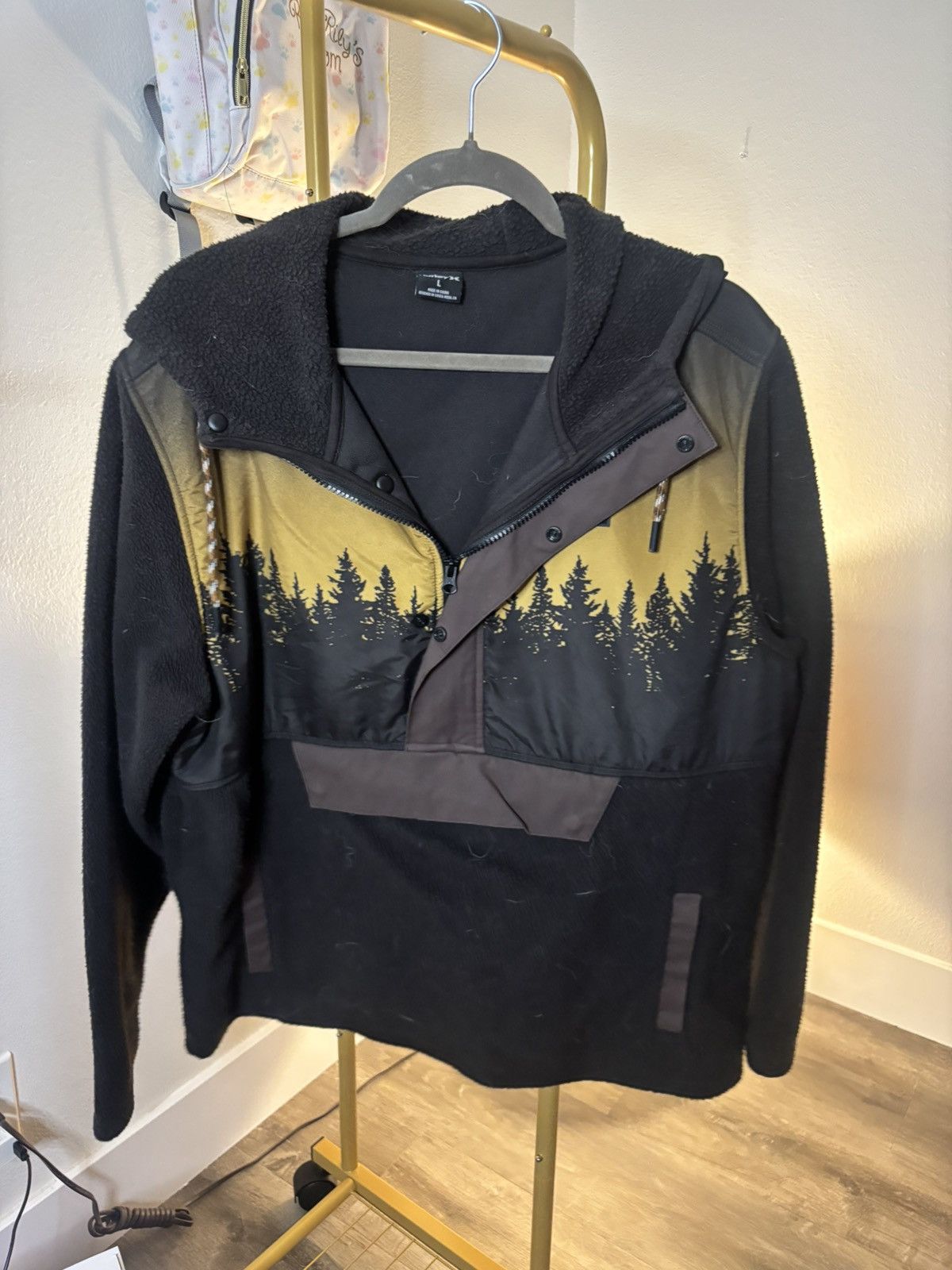 Hurley Hurley Black and Gold Tree Line Hoodie Size US L / EU 52-54 / 3 - 1 Thumbnail