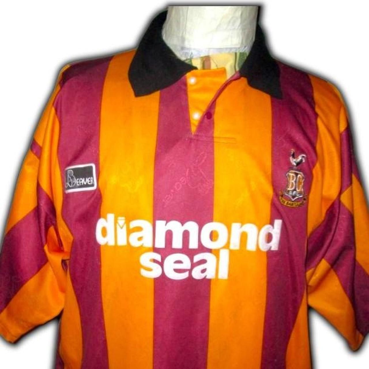 Other Bradford City 1994 1995 1996 1997 Home shirt jersey trikot Size US XL / EU 56 / 4 - 1 Thumbnail