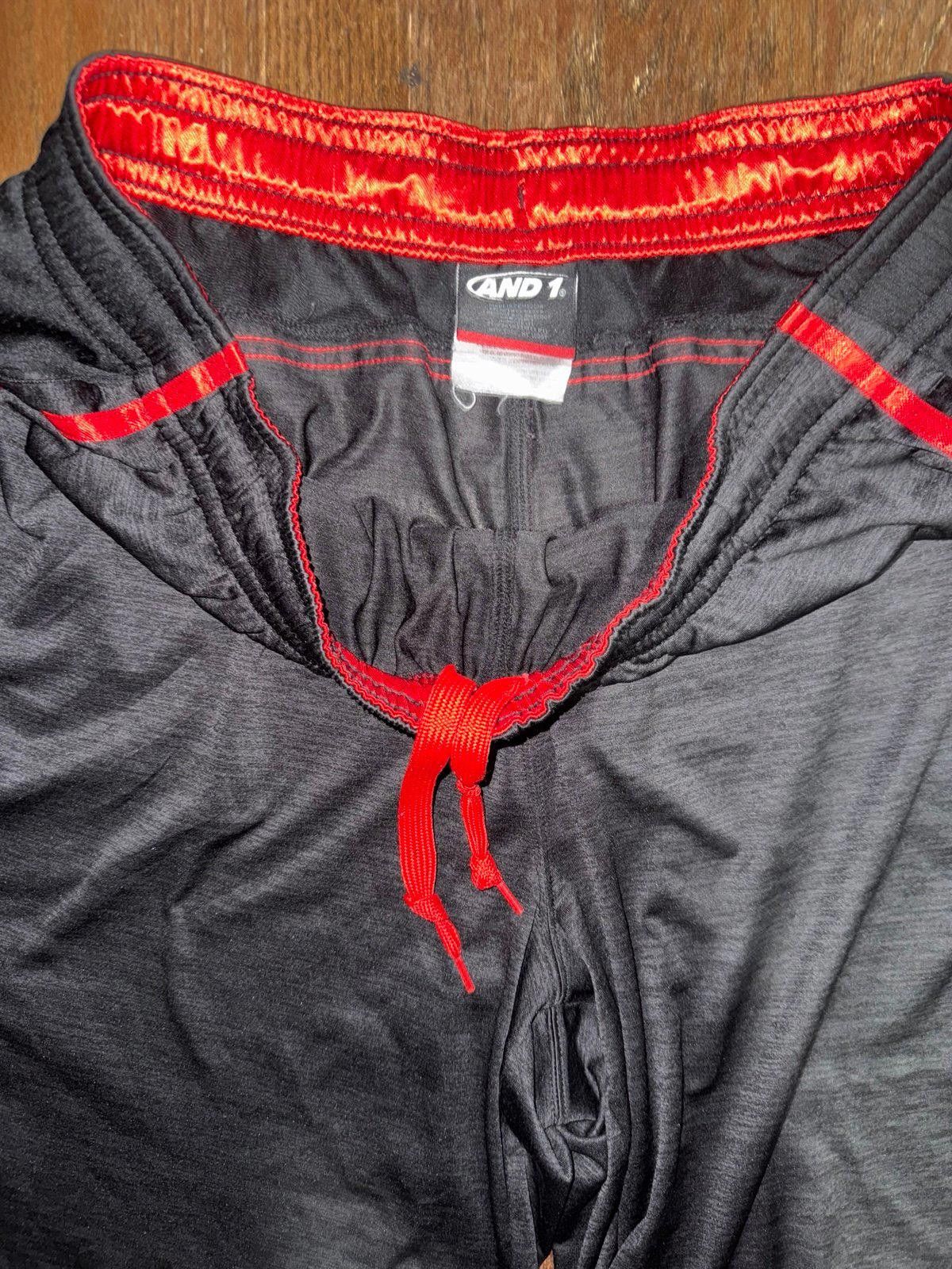 JW Anderson And1 Red/Black Hoop Basketball Mesh Shorts Mens Sz XL Size US 36 / EU 52 - 4 Thumbnail