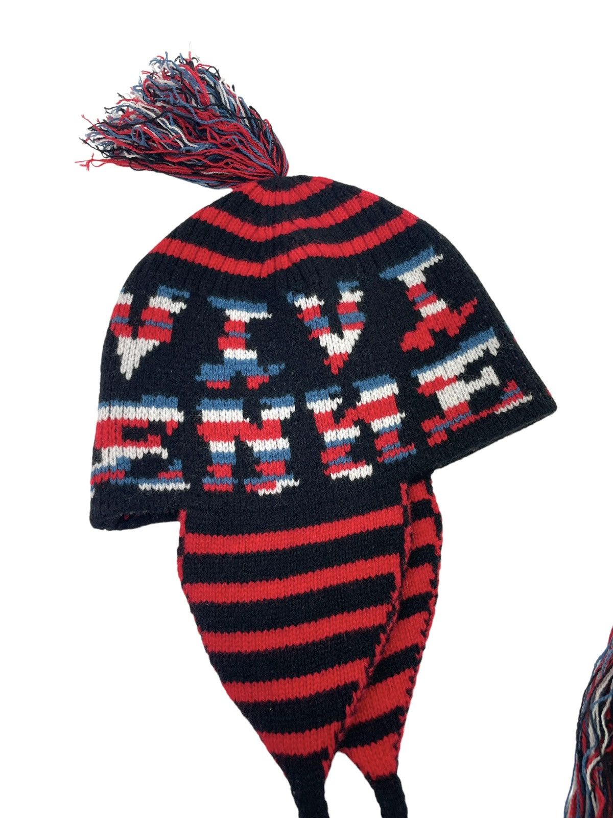 Vivienne Westwood Orb Knit Spell Out Earflap Beanie Size ONE SIZE - 3 Thumbnail