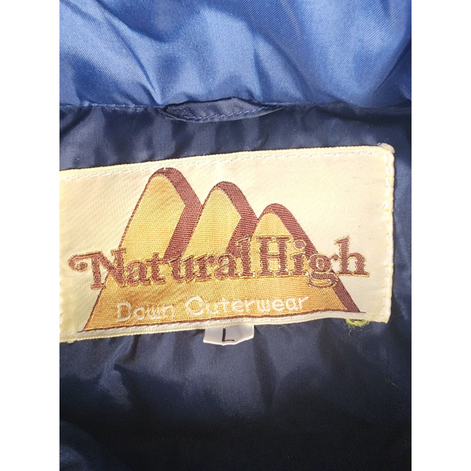 Vintage VINTAGE Natural High Vest Men Regular Large Blue Down 80s Puffer Zip Pocket Outdoors USA Size US L / EU 52-54 / 3 - 2 Thumbnail