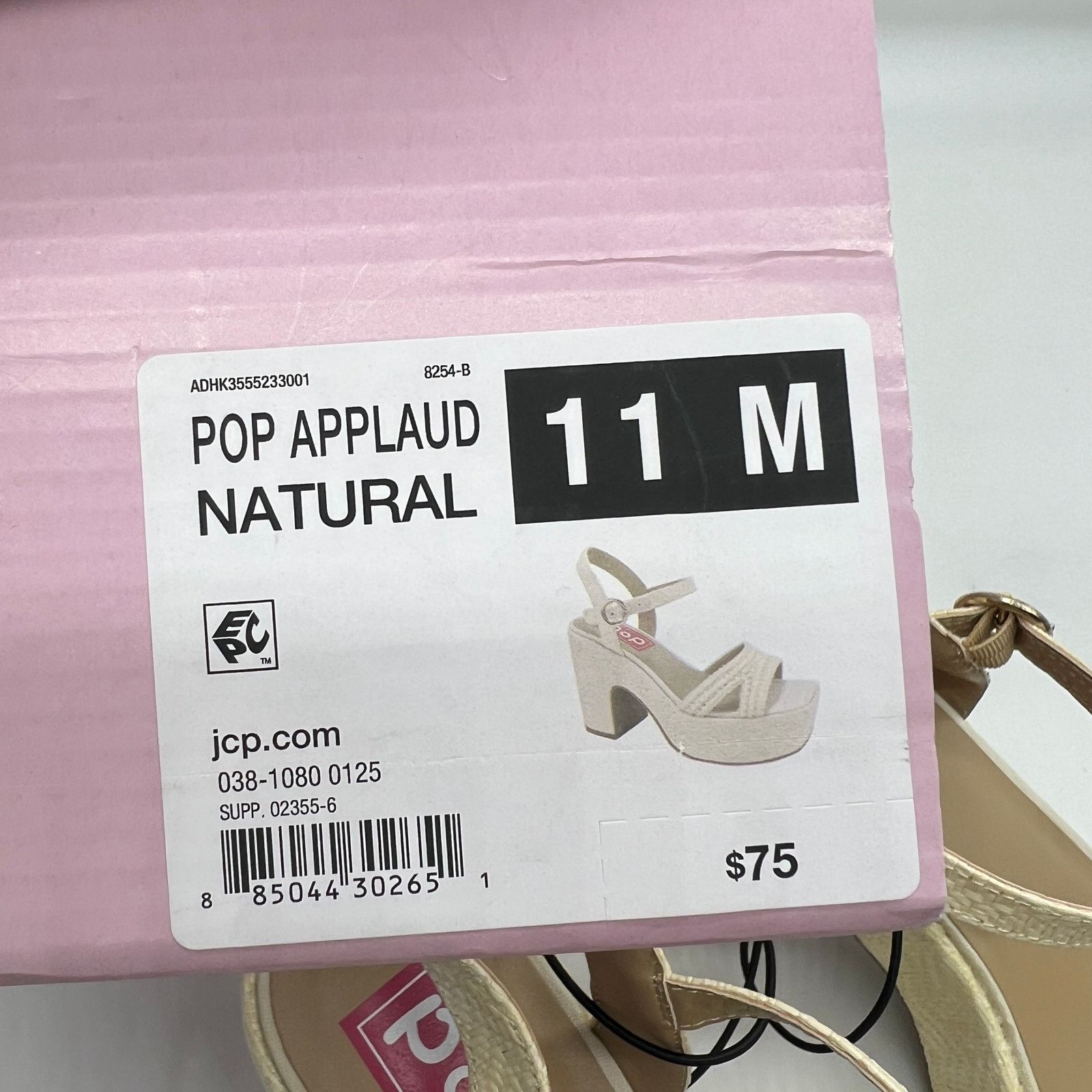 Other Pop Womens Applaud Heeled Sandals Natural Size US 11 / IT 41 - 12 Thumbnail