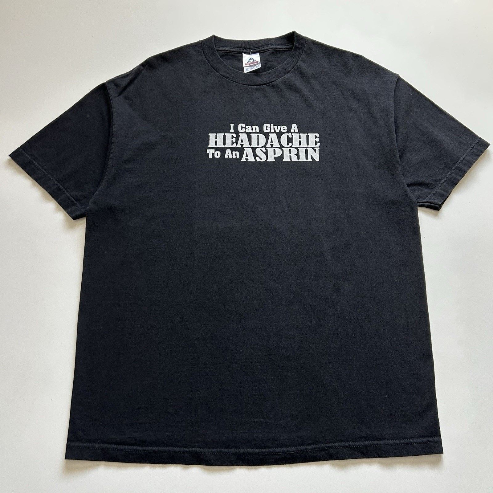 Vintage Vintage Funny Shirt XL Y2K Give A Headache To An Asprin Rare Size US XL / EU 56 / 4 - 1 Thumbnail