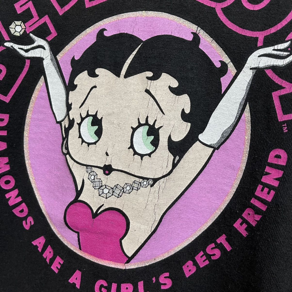 Vintage Vintage betty boop diamond are a girl’s best friends tee Size US S / EU 44-46 / 1 - 3 Thumbnail