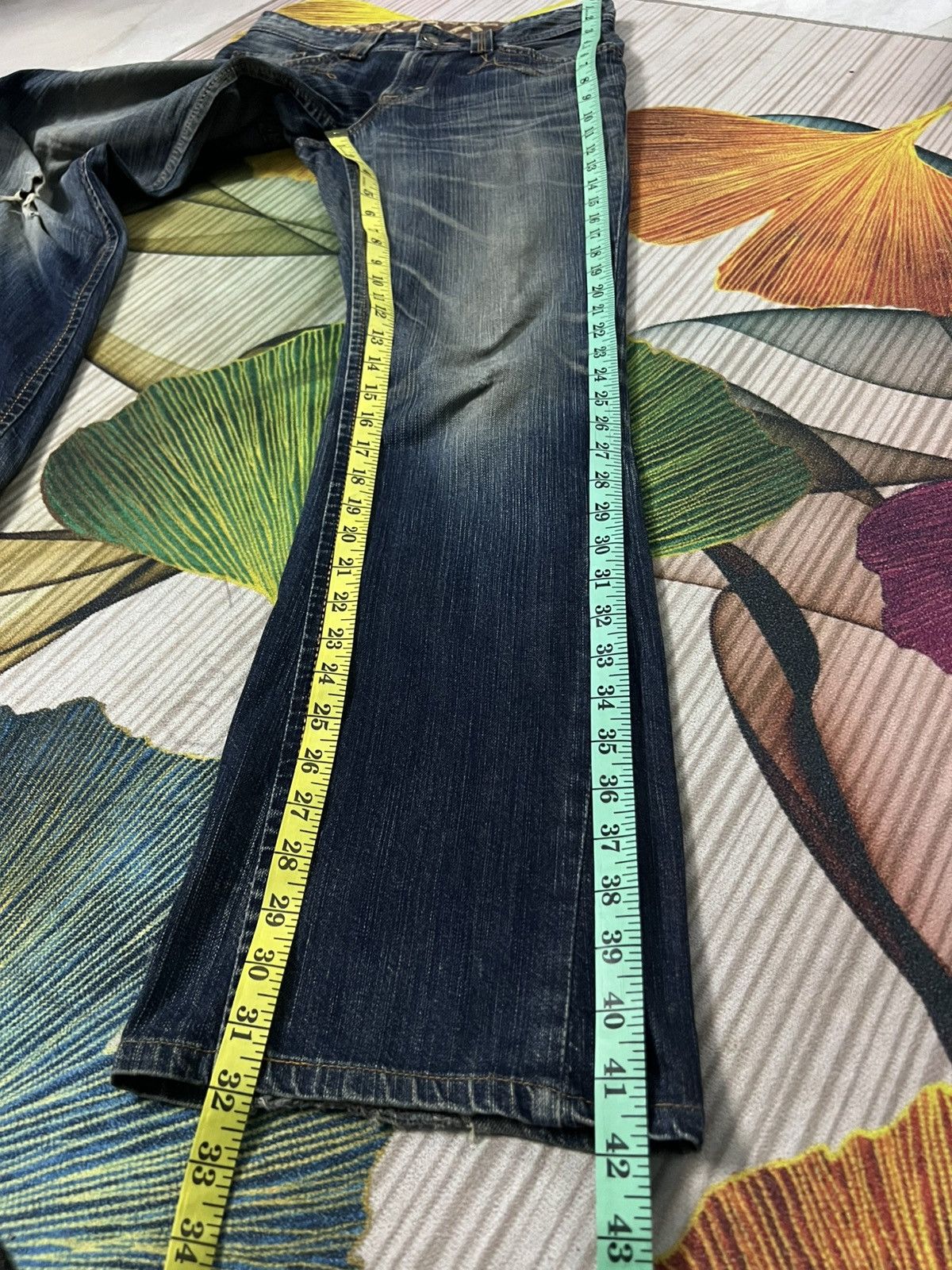 Edwin 💥Flare💥Vintage Edwin XVS Buffalo Head Distress Jean Size US 30 / EU 46 - 4 Thumbnail