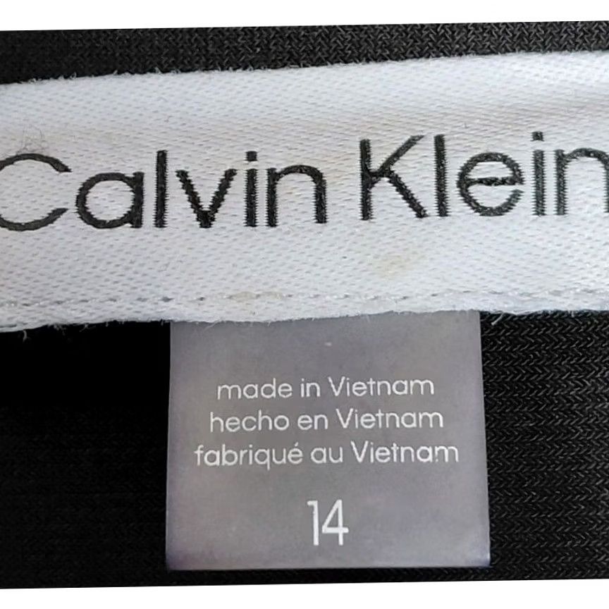 Calvin Klein Calvin Klein Black Collared Dress Solid 3/4 Sleeve Midi Size 14 Women Shirt Dress, Black, 14, Regular, CK Brand, … Size XL / US 12-14 / IT 48-50 - 3 Thumbnail
