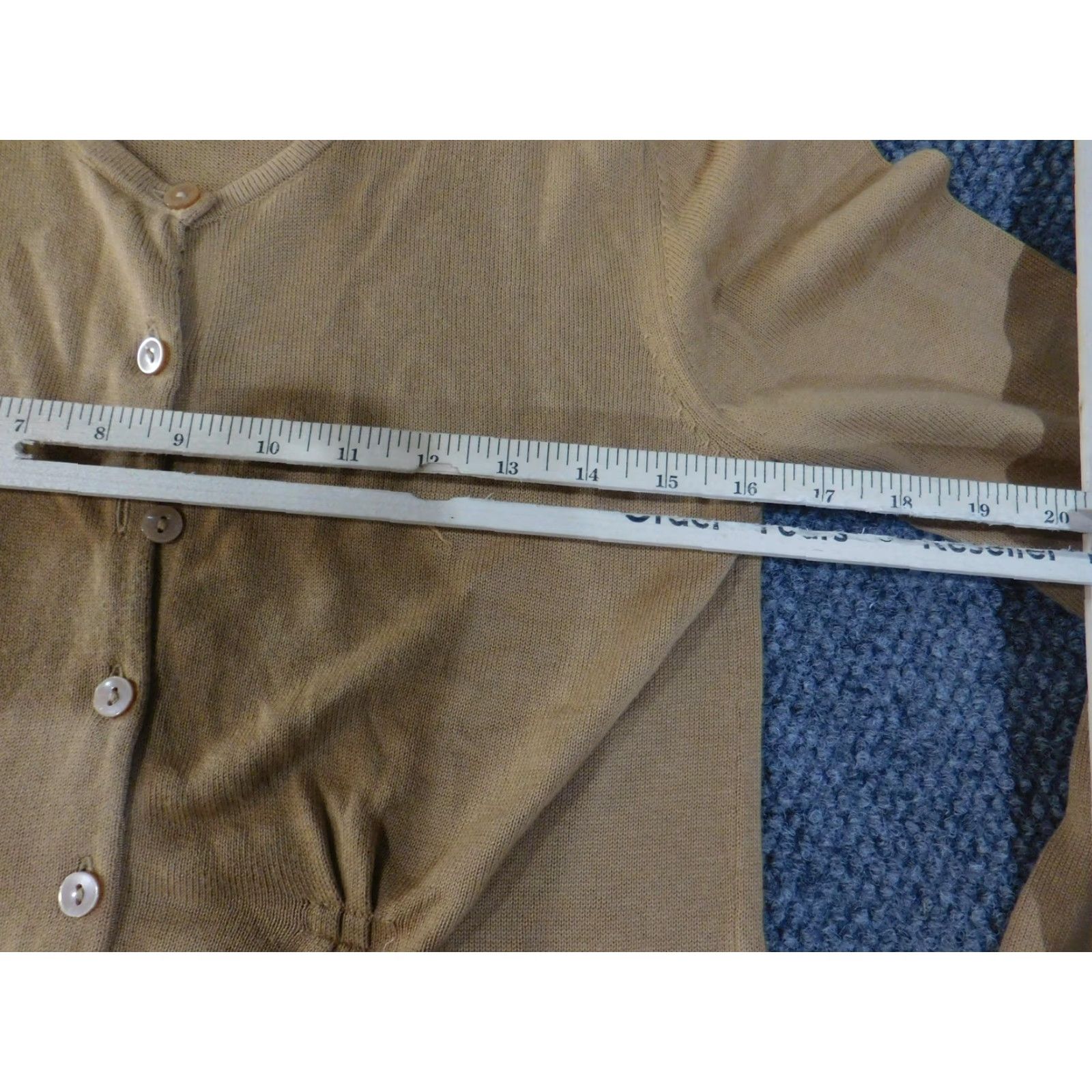 Coldwater Creek Coldwater Creek Cardigan Sweater Womens Small Tan V Neck Button Front Knit Size S / US 4 / IT 40 - 7 Thumbnail