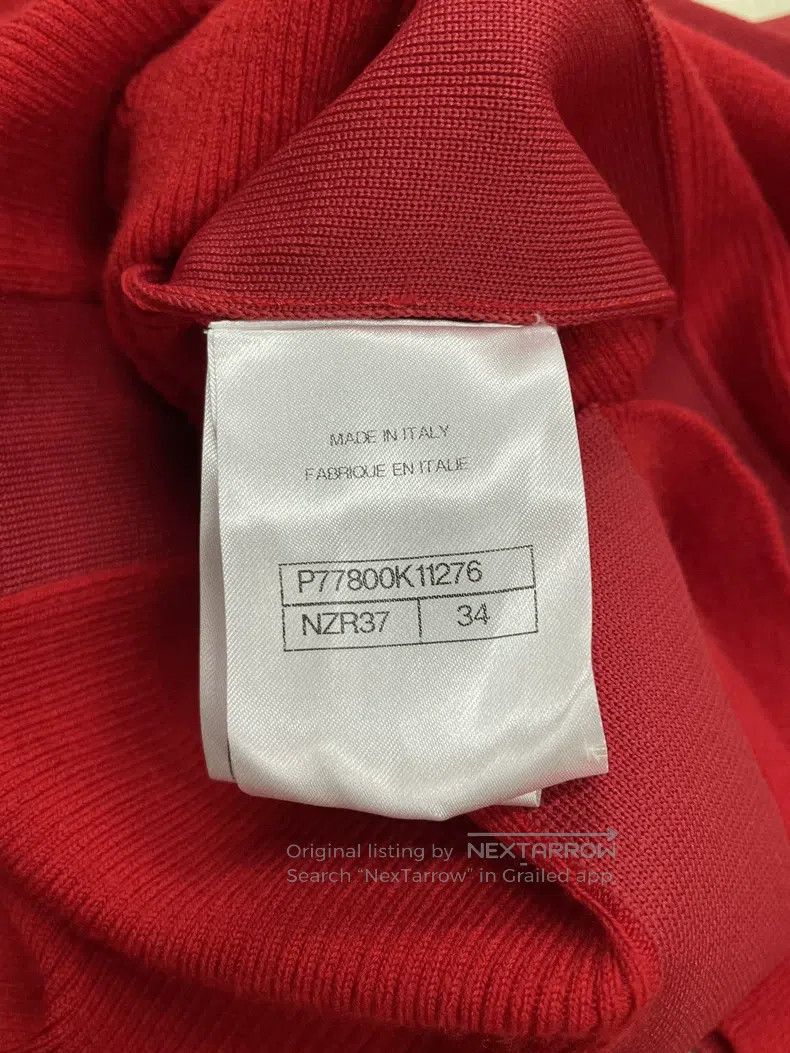 Chanel Chanel Ski Series Red Wool Double C Knitwear Long Sleeve Size XXS / US 00 / IT 34 - 5 Thumbnail