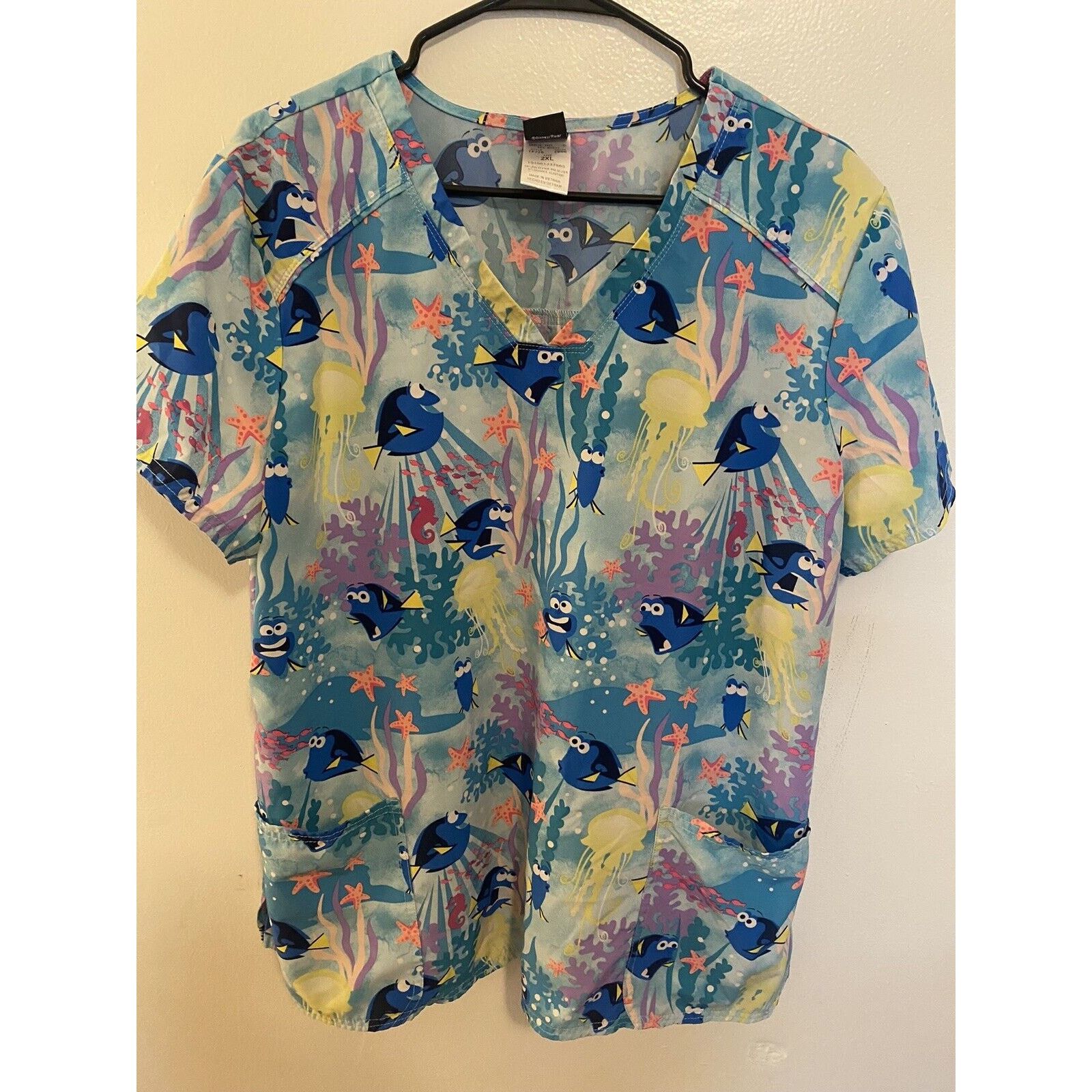 & Other Stories Set of 2 Top Women's 2XL Two Pocket V Neck Scrubs Size XXL / US 16-18 / IT 52-54 - 4 Thumbnail