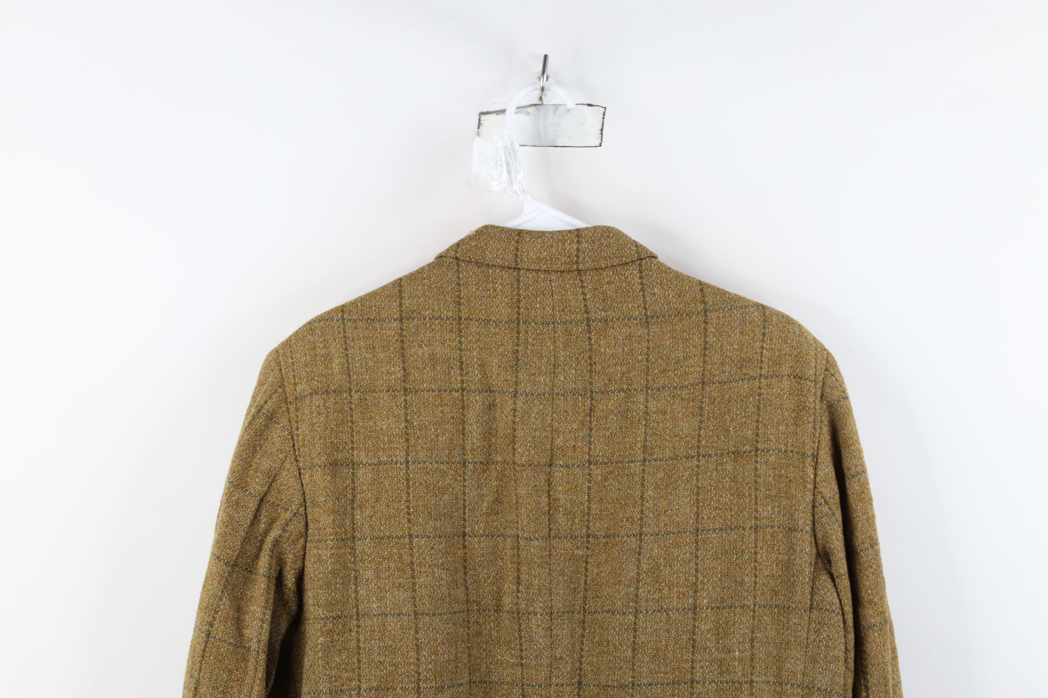 Vintage Vintage 70s Streetwear Suit Coat Blazer Jacket Beige Plaid Size US XL / EU 56 / 4 - 14 Thumbnail