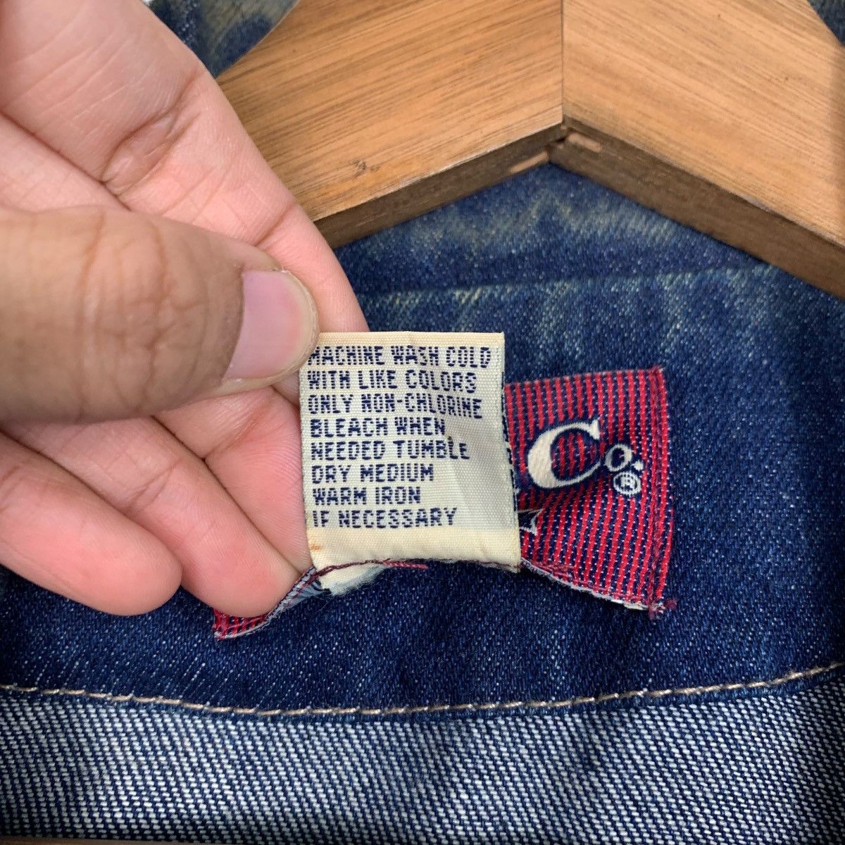 Denim & Co. DENIM & CO Jeans Wear Double Breasted Denim Jacket #2178-C96 Size US L / EU 52-54 / 3 - 16 Thumbnail