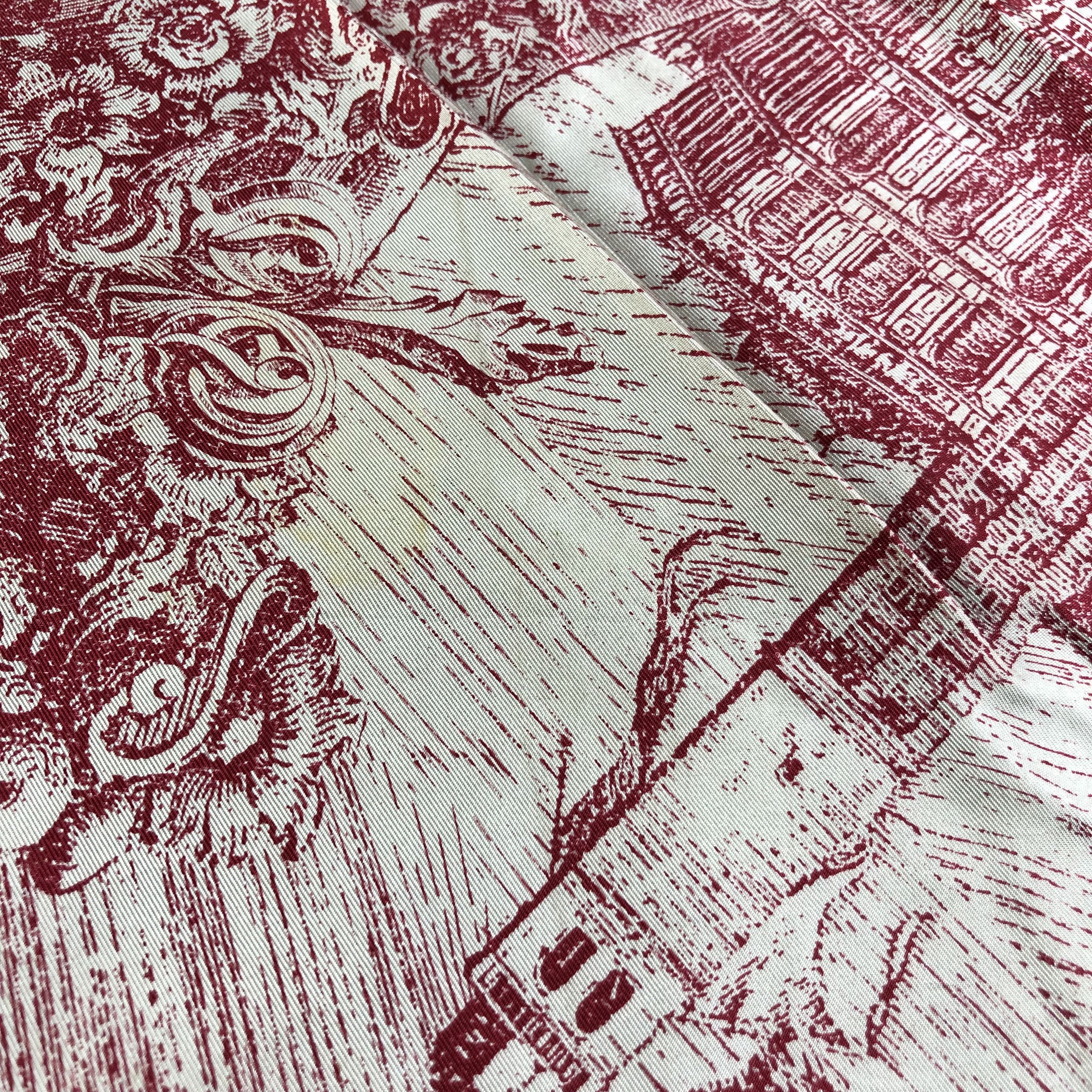 Vintage Luxury Hand Rolled Silk Scarf M504 Size ONE SIZE - 5 Thumbnail