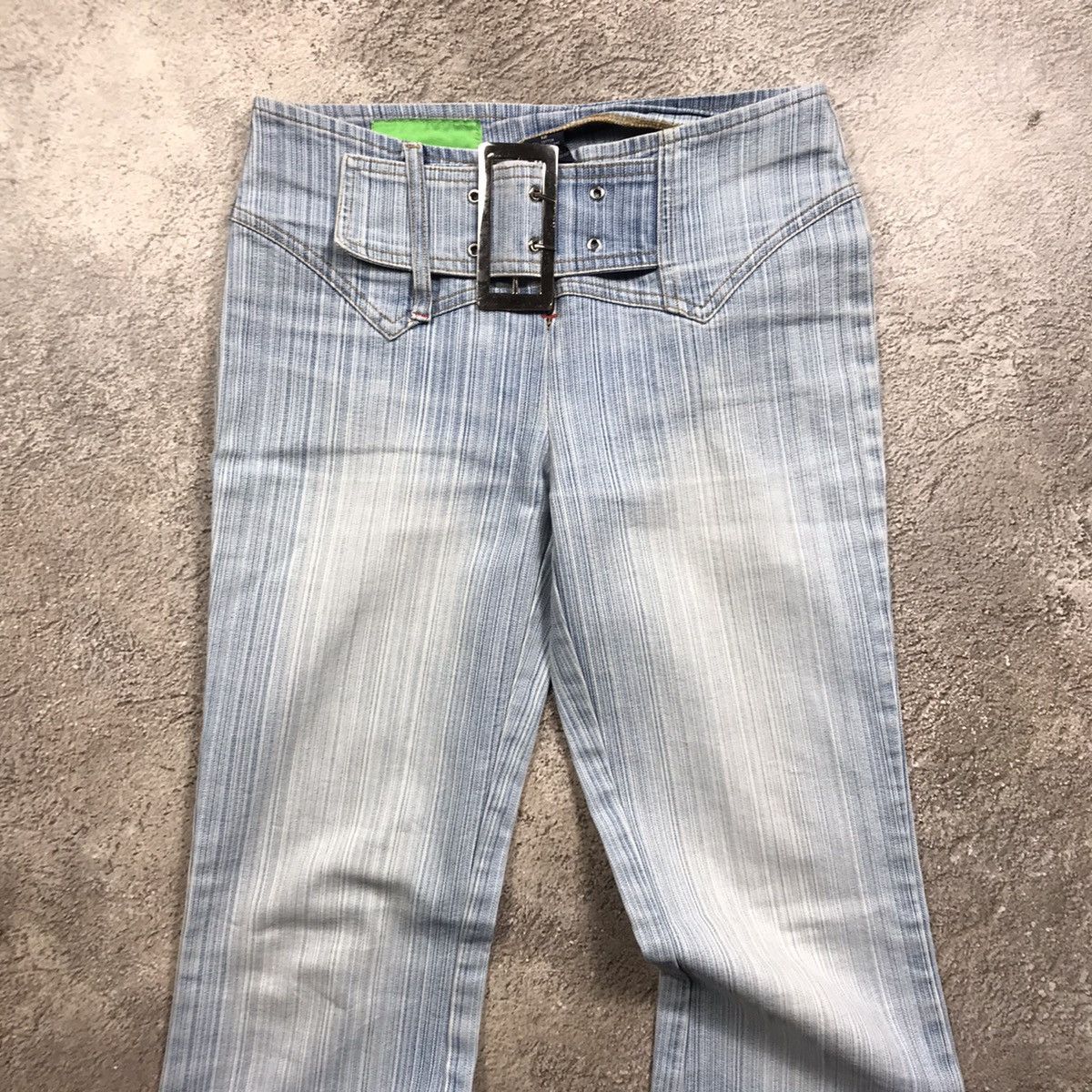 Vintage Vintage 90s Japan Baggy Wide Leg Distressed Jeans Grunge 28 Size 28" / US 6 / IT 42 - 3 Thumbnail