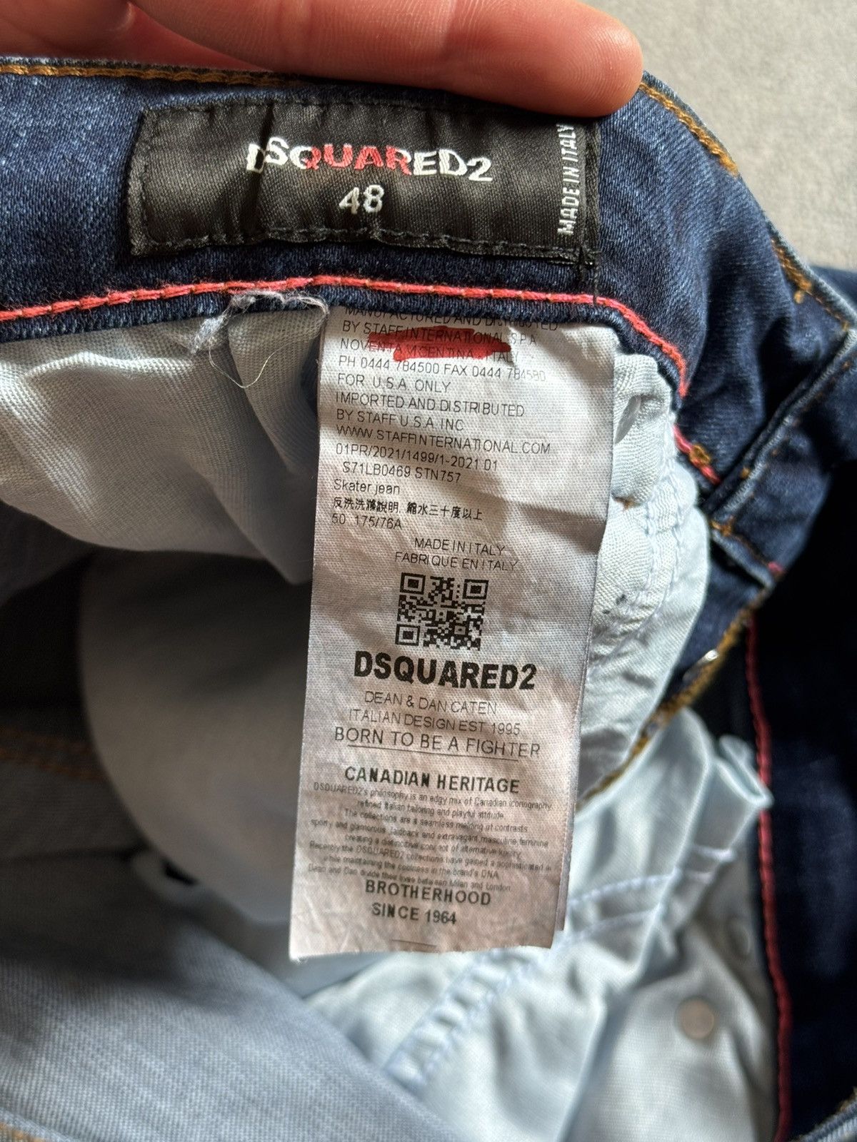 Dsquared2 Dsquared2 31/32 Destressed denim pants jeans trousers y2k Size US 31 - 8 Thumbnail