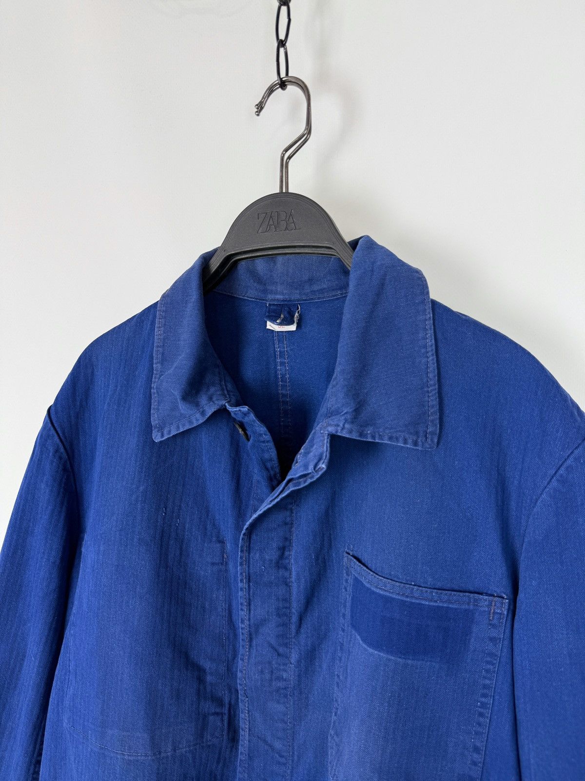 Vintage 70s 80s Vintage German Sanfor HBT Chore Work Jacket 52 Size US L / EU 52-54 / 3 - 3 Thumbnail