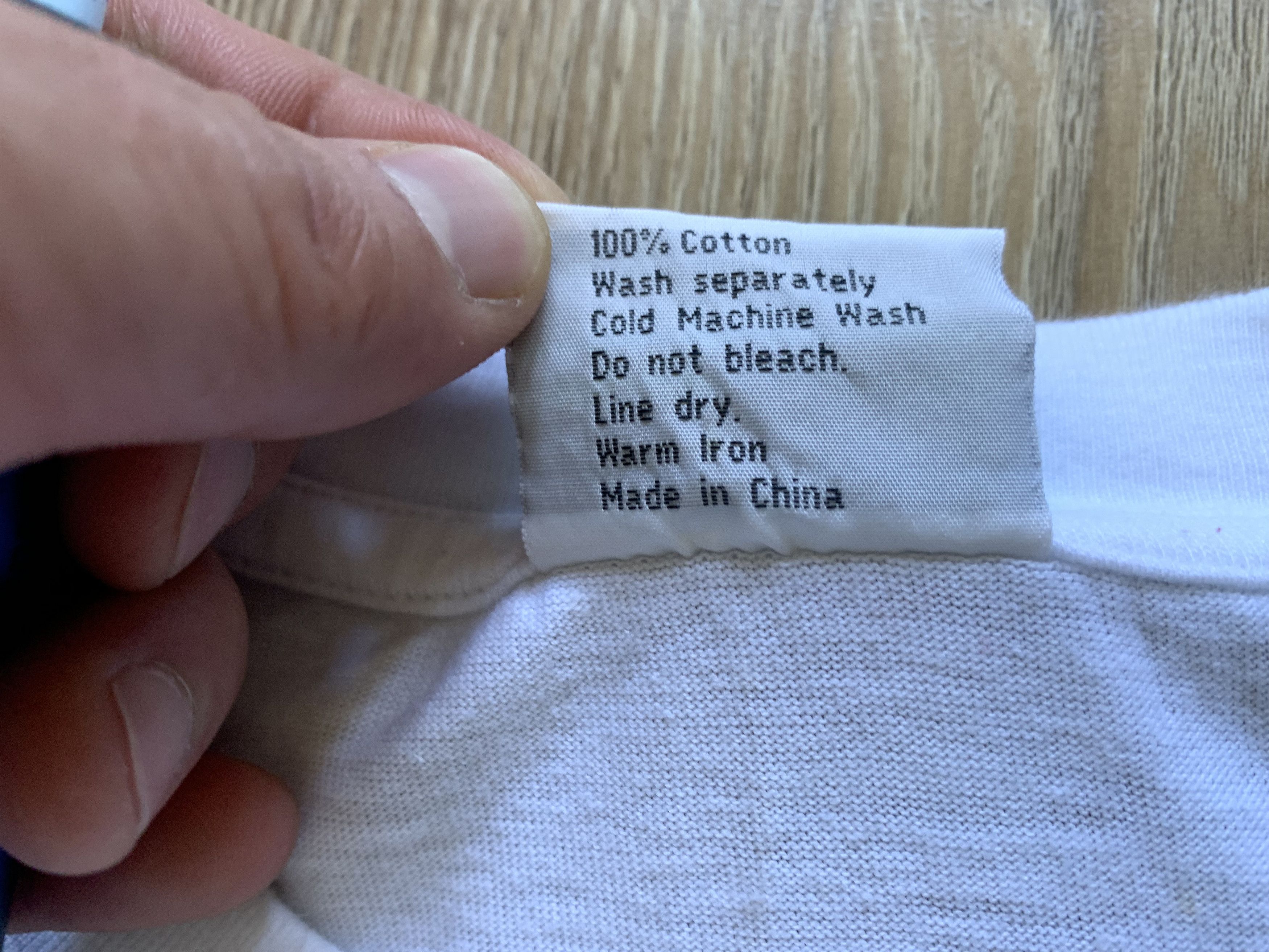 Other Pacific White Cotton Printed T Shirt Size US L / EU 52-54 / 3 - 8 Thumbnail