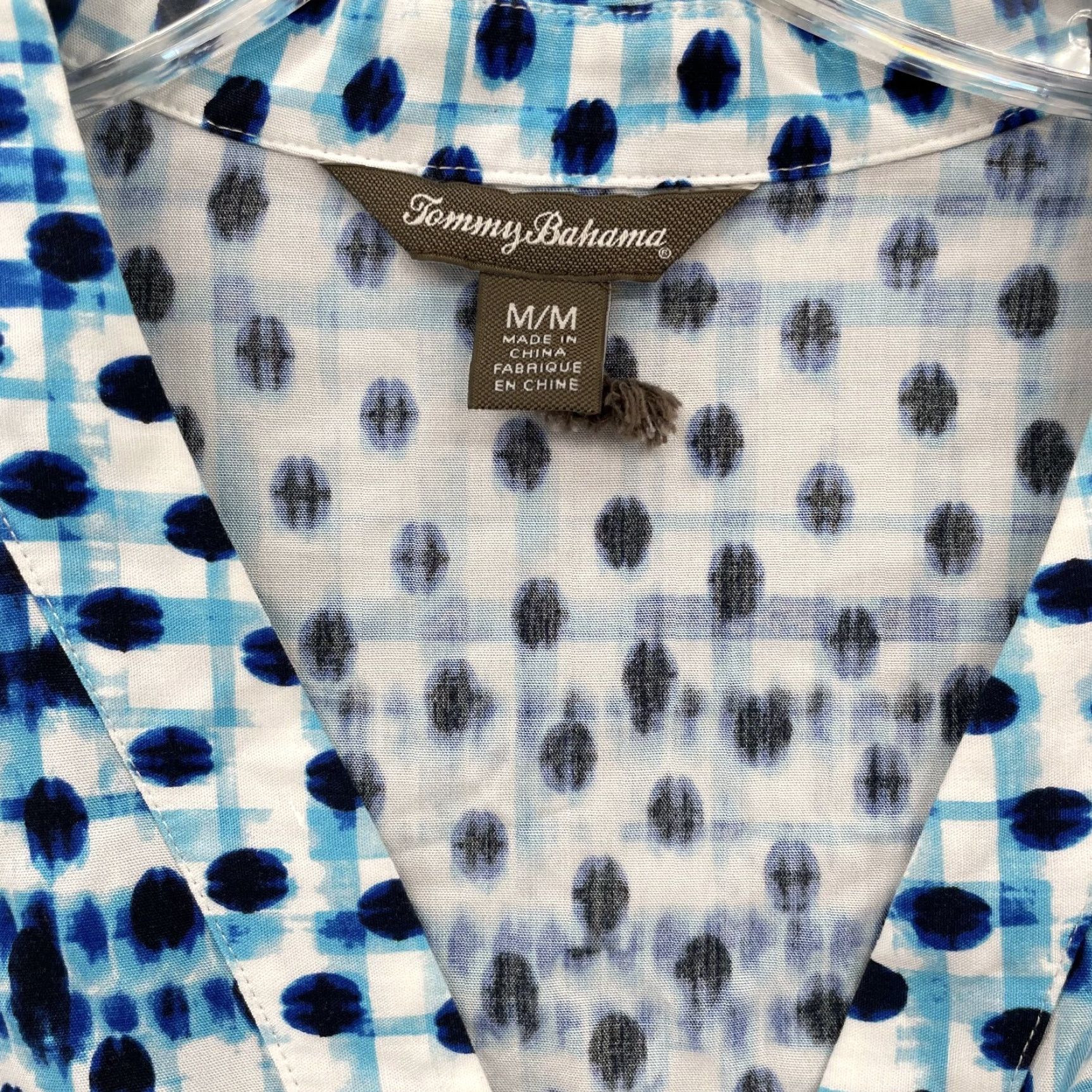 Tommy Bahama Tommy Bahama Dress Women's Medium Dot Plaid Coastal Floral Boho Outdoor Preppy Dress Bohemian Beach Casual 90s Summer Womens Size M / US 6-8 / IT 42-44 - 2 Thumbnail