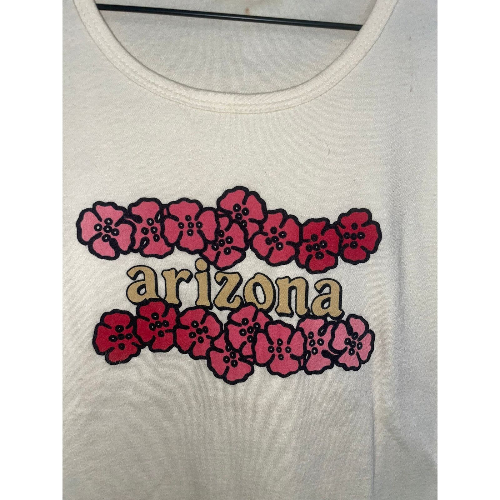 Vintage Viuntage Womens Arizona Shirt Flower State Top Tee 90s Large Size L / US 10 / IT 46 - 2 Thumbnail