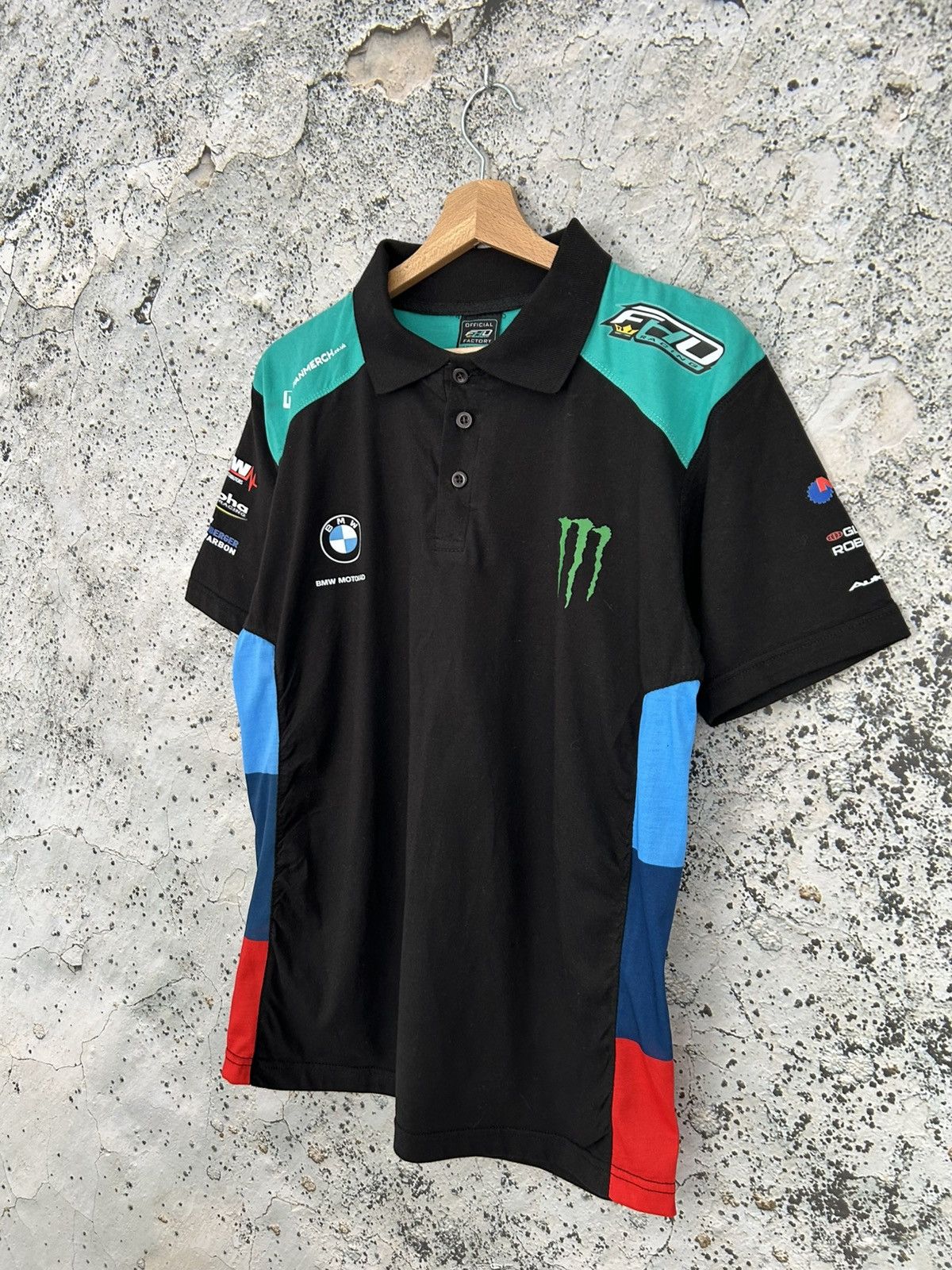 BMW BMW Motorrad Monster Racing Polo Tee Sport Hype Rare Size US S / EU 44-46 / 1 - 2 Thumbnail