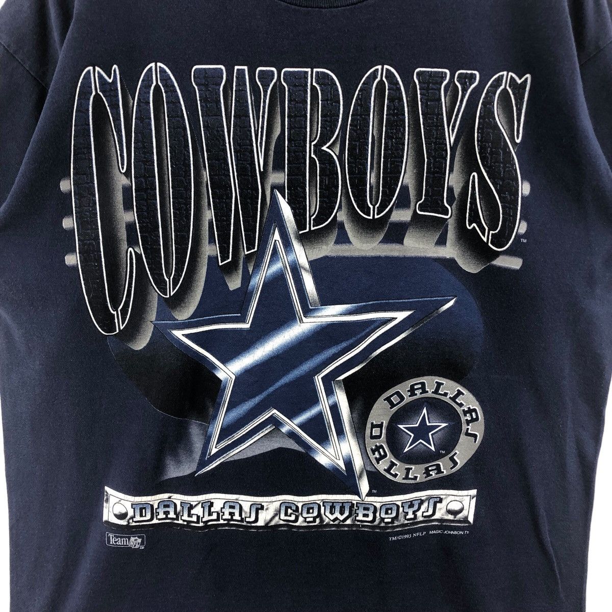 NBA × NFL × Vintage Pick!! Vtg 1993 NFLP DALLAS COWBOYS Tee Tshirt Size US L / EU 52-54 / 3 - 8 Thumbnail