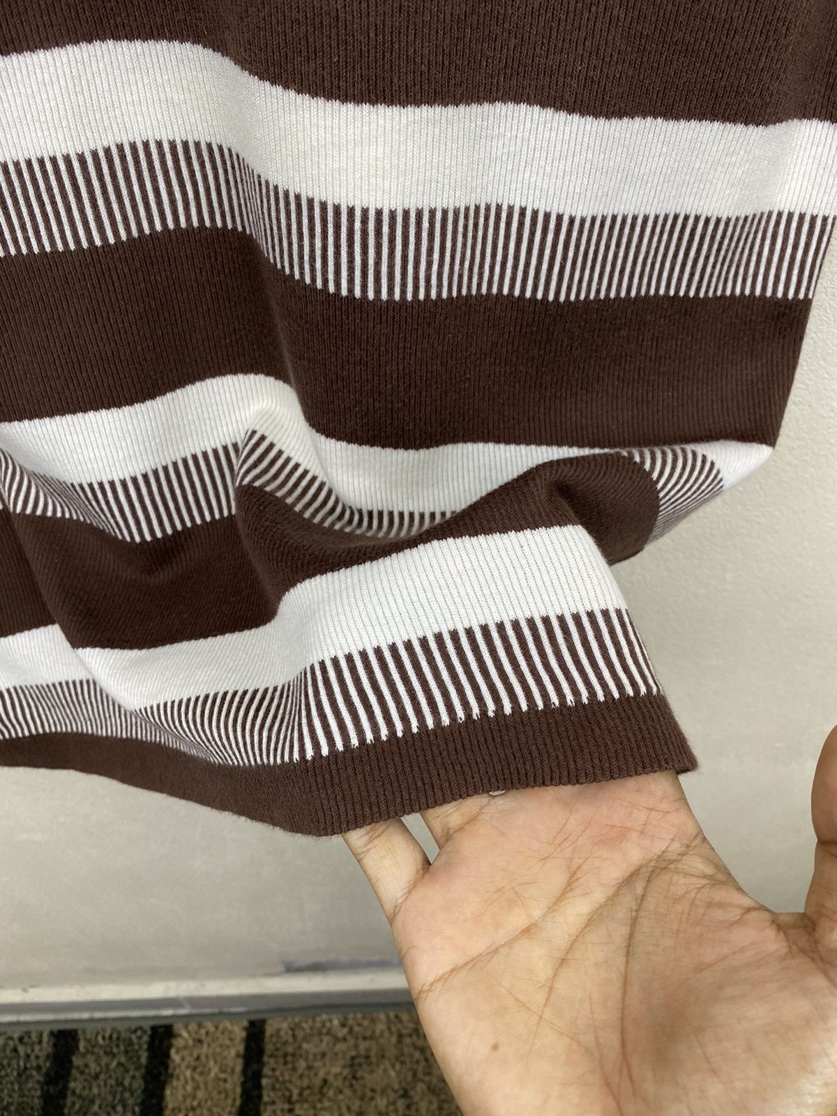 Issey Miyake × Vintage 🔥RARE🔥 Vintage Issey Miyake Stripes “Piano Design” Polos Size US M / EU 48-50 / 2 - 5 Thumbnail