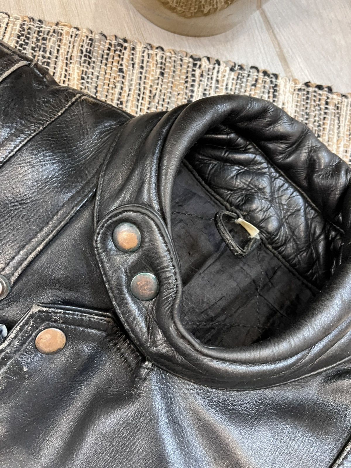 Vintage Vintage MOTO Leather Jacket Racing Motorcycle Biker faded Size US M / EU 48-50 / 2 - 11 Thumbnail