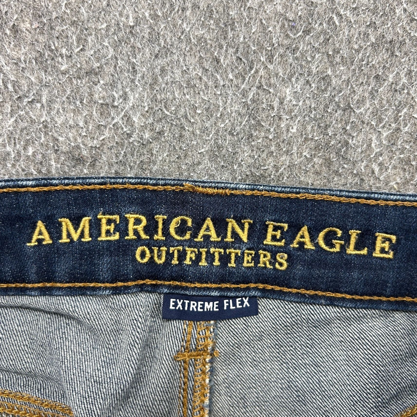 American Eagle Outfitters VINTAGE American Eagle Jeans Mens 28x30 Slim Straight Leg Dark Blue Denim Size US 28 / EU 44 - 7 Thumbnail
