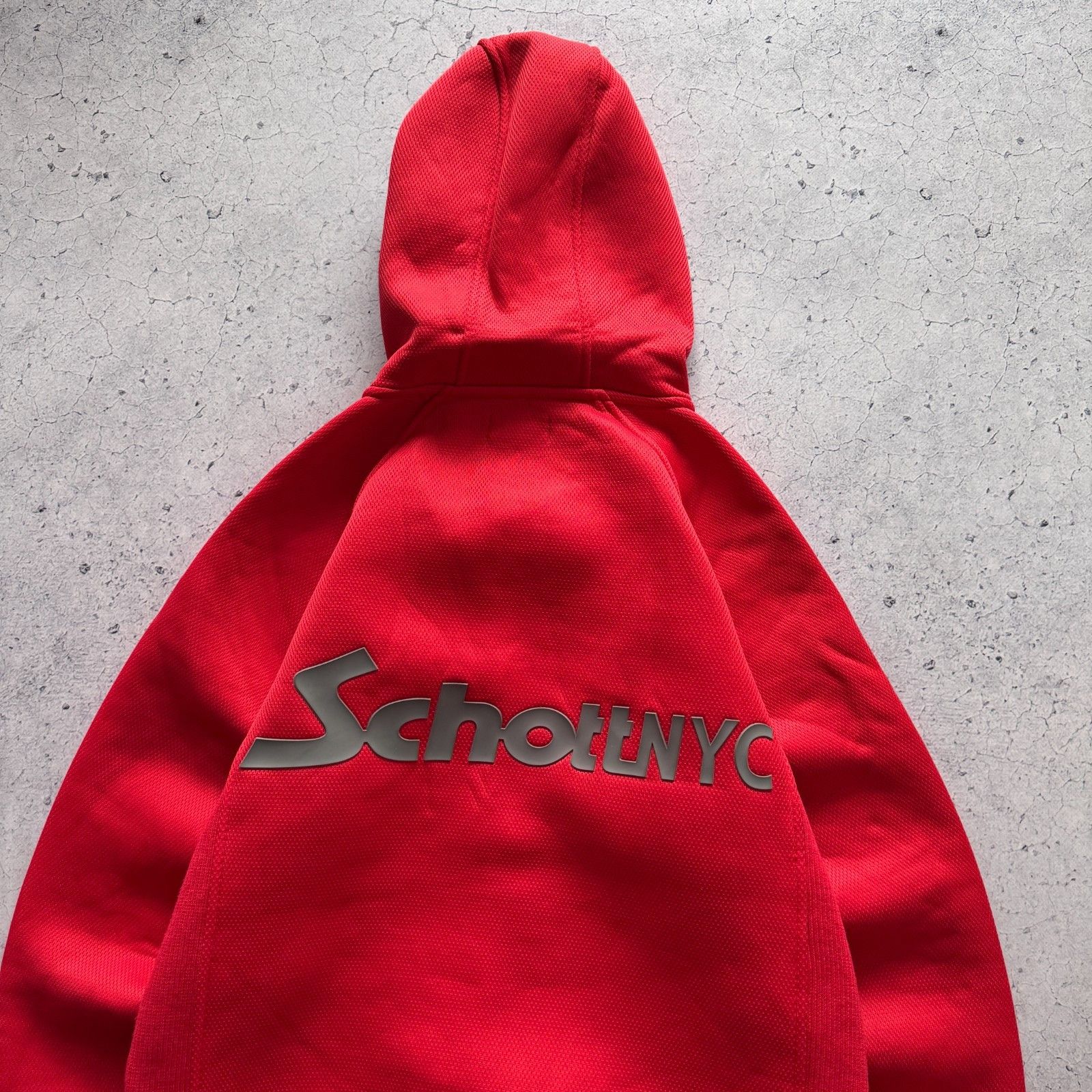 Schott Schott Vintage Red Fleece Jacket USA 90s Jnco Rap Hoodie Size US L / EU 52-54 / 3 - 5 Thumbnail