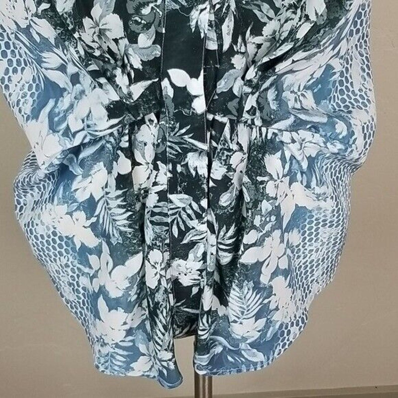 Alexander Wang Alexander Wang Womens Floral Silk Blouse 4 Designer Luxury Size S / US 4 / IT 40 - 3 Thumbnail