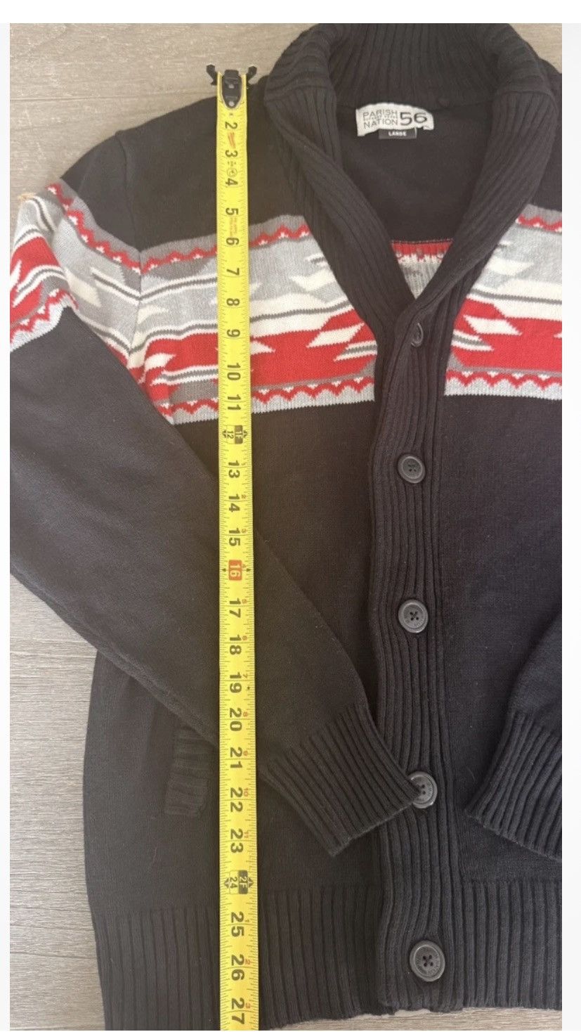 Parish Nation PARIS NATION 56 Sweater Men’s Cardigan Aztec Streetwear L Size US L / EU 52-54 / 3 - 5 Thumbnail