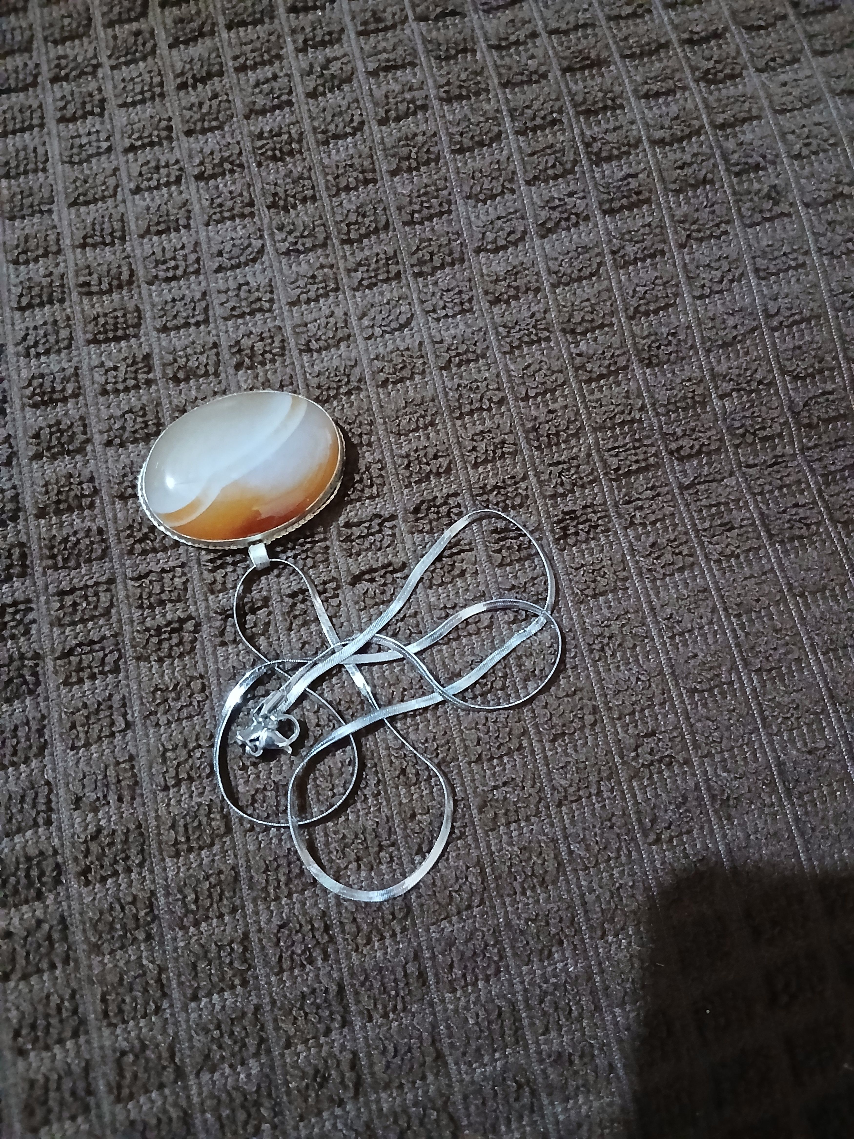 Other Creamy White Gemstone Pendant Size ONE SIZE - 3 Thumbnail