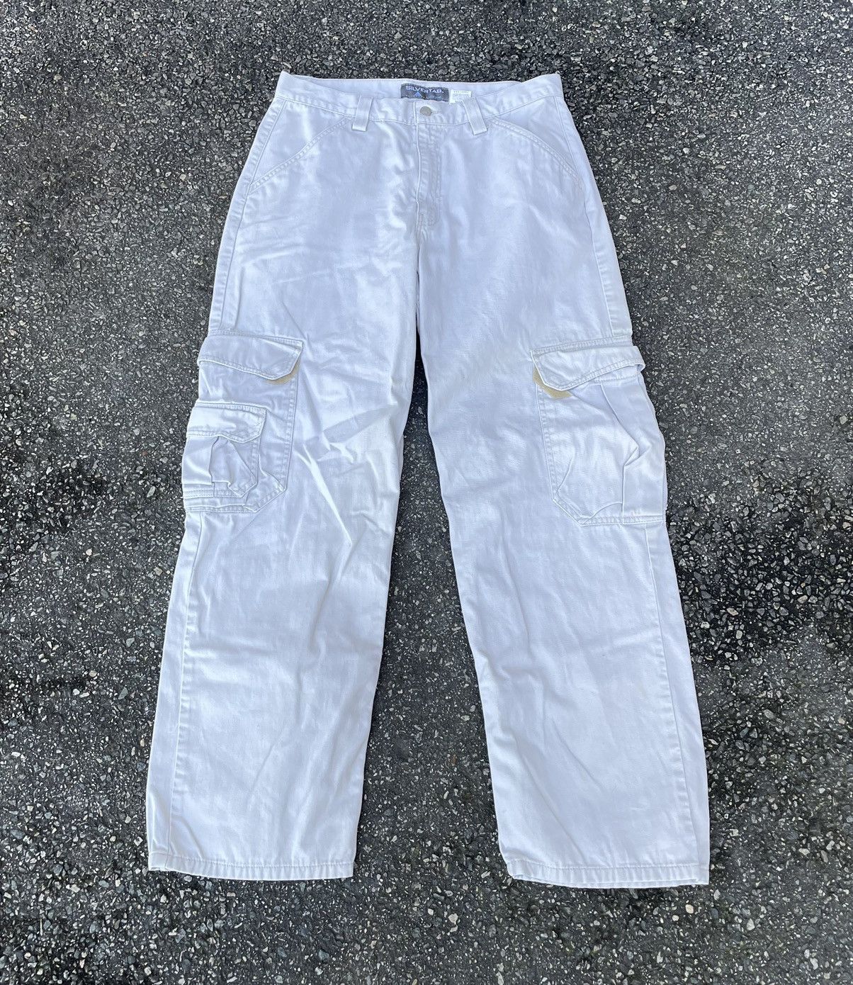 Levi's Vintage Y2K Levis Silvertab Cargo Pants Baggy Skater Size US 34 / EU 50 - 1 Thumbnail