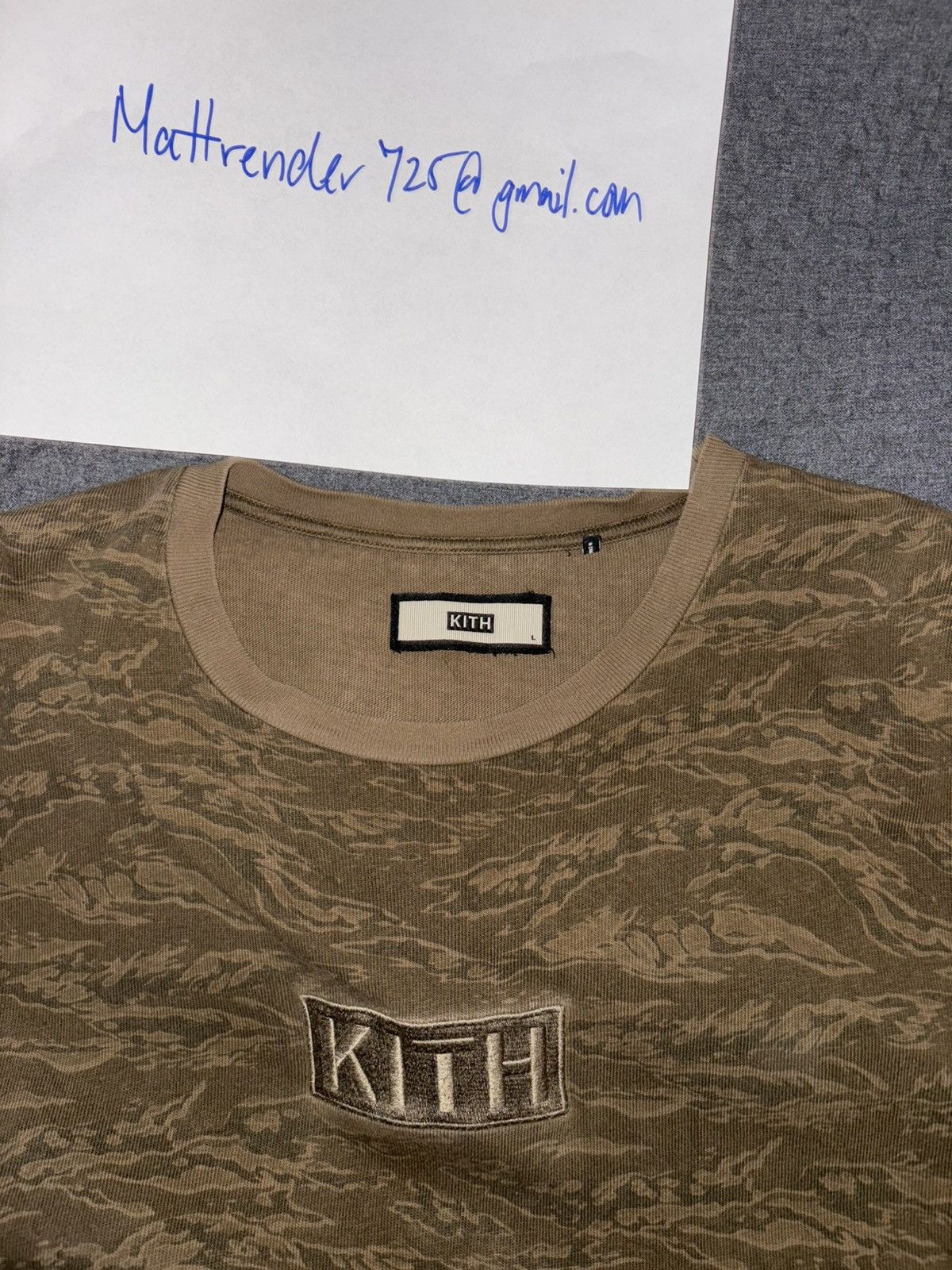 Kith Kith classic logo tiger camo l/s Size US L / EU 52-54 / 3 - 4 Thumbnail
