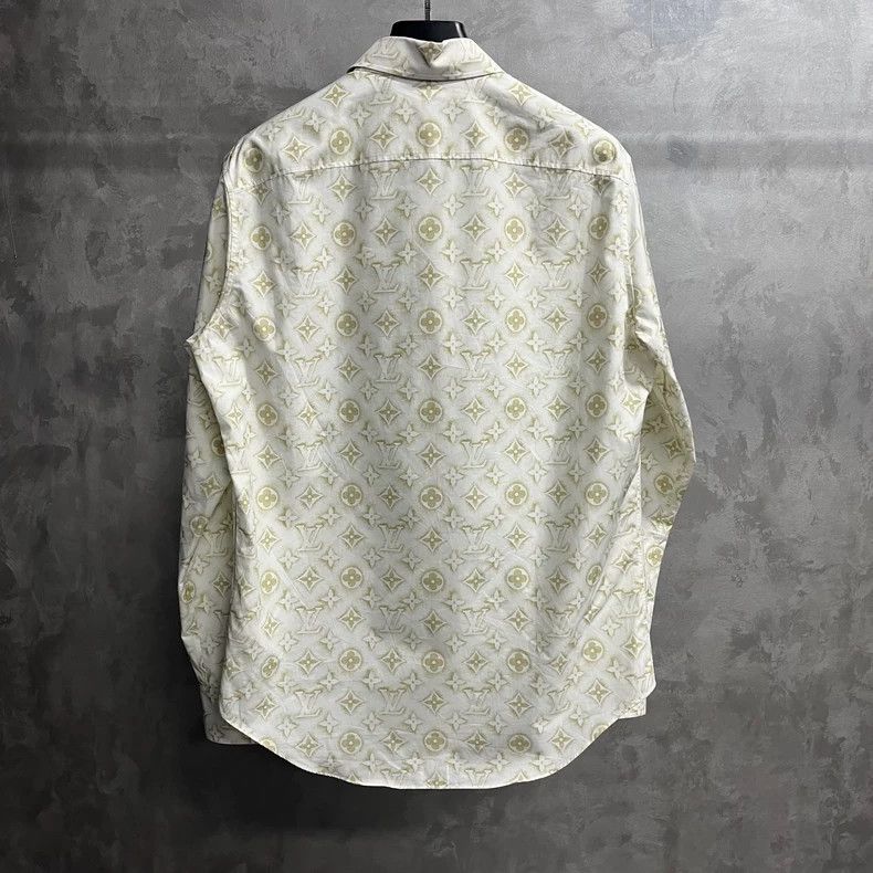 Louis Vuitton louis vuitton Single-breasted long-sleeved shirt with beige Size US M / EU 48-50 / 2 - 6 Thumbnail