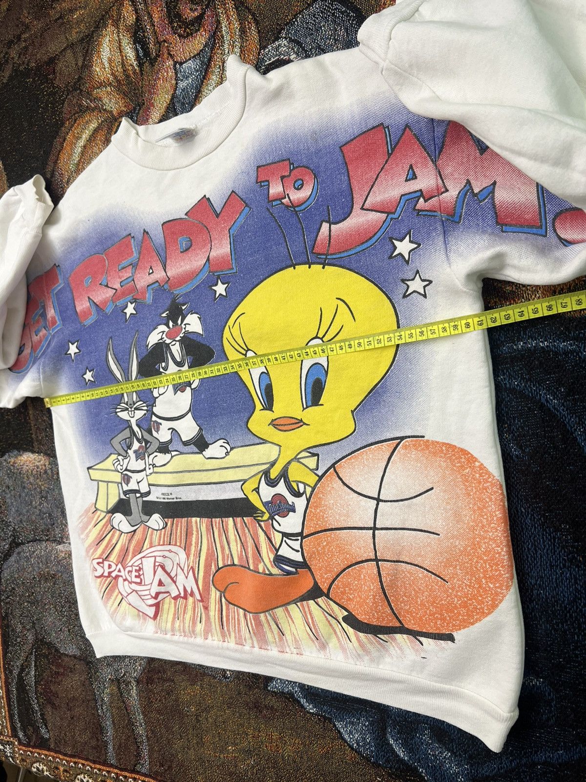 Vintage '96 Space Jam AOP Sweater Size US M / EU 48-50 / 2 - 7 Thumbnail