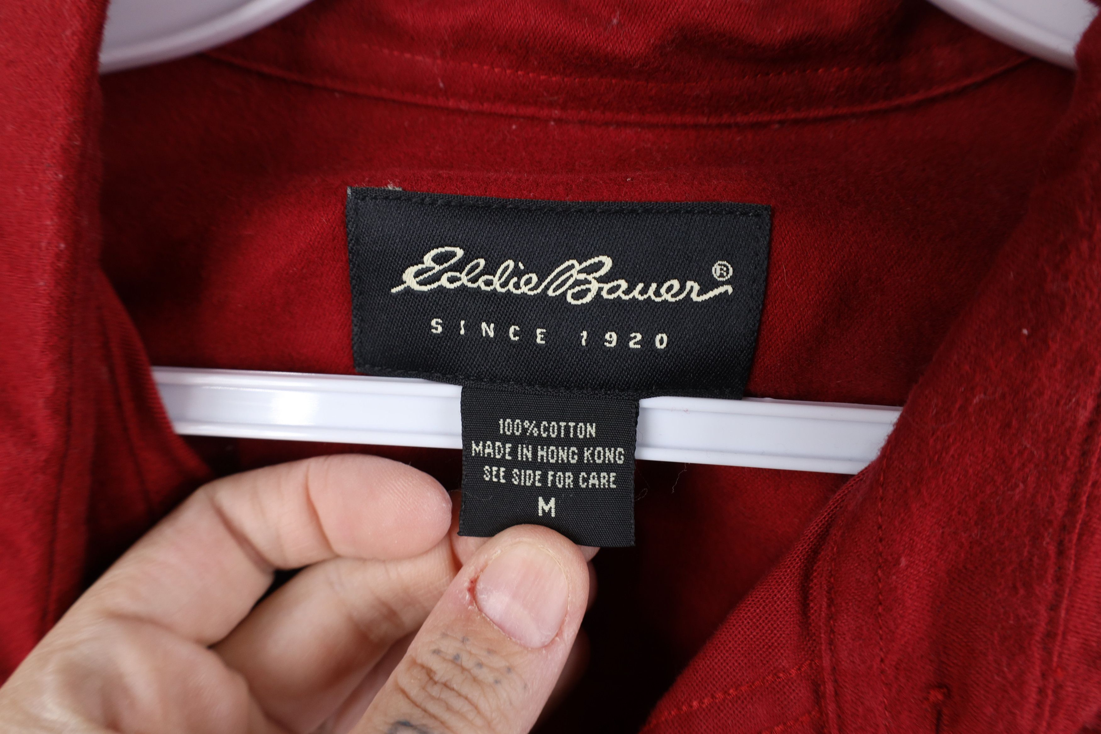 Eddie Bauer Vintage 90s Eddie Bauer Heavy Chamois Cloth Button Shirt Size US M / EU 48-50 / 2 - 4 Thumbnail