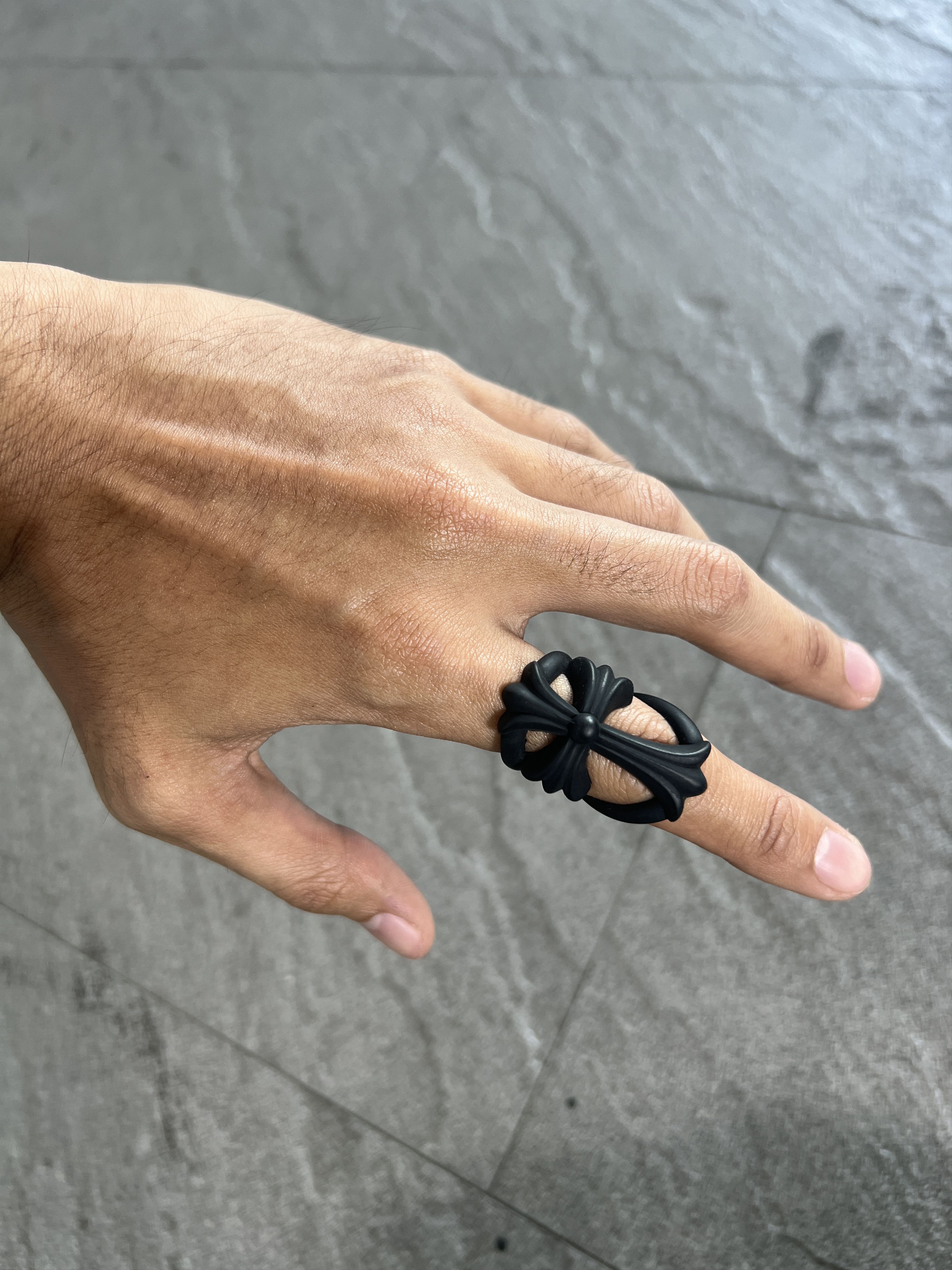 Chrome Hearts Chrome Hearts Black Bow Rubber Ring 2022 Size ONE SIZE - 1 Thumbnail