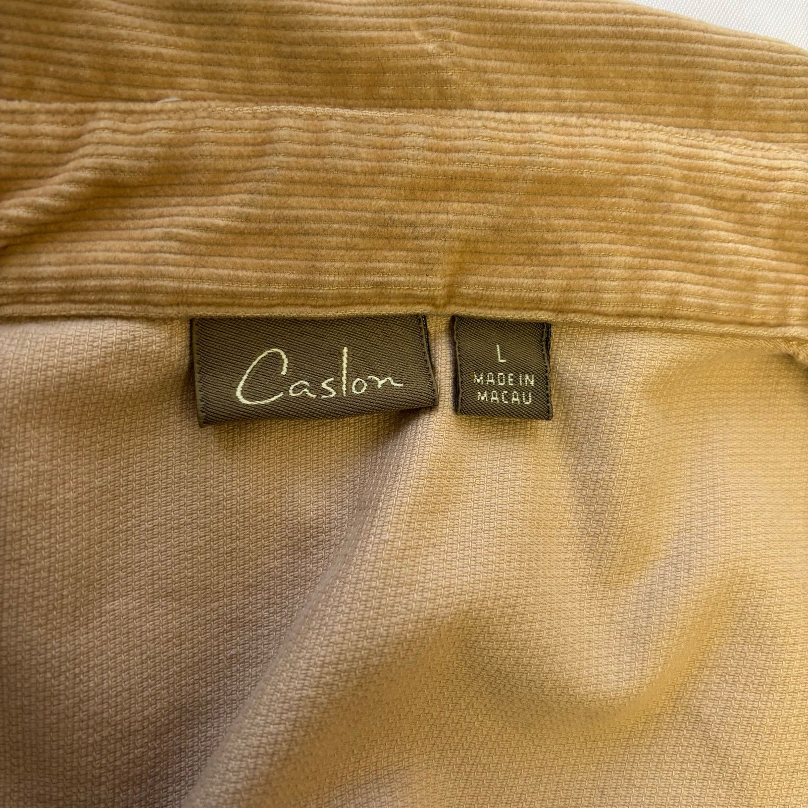 Vintage Caslon Tan Corduroy Trucker Jacket Fits Mens Small Medium Size L / US 10 / IT 46 - 3 Thumbnail