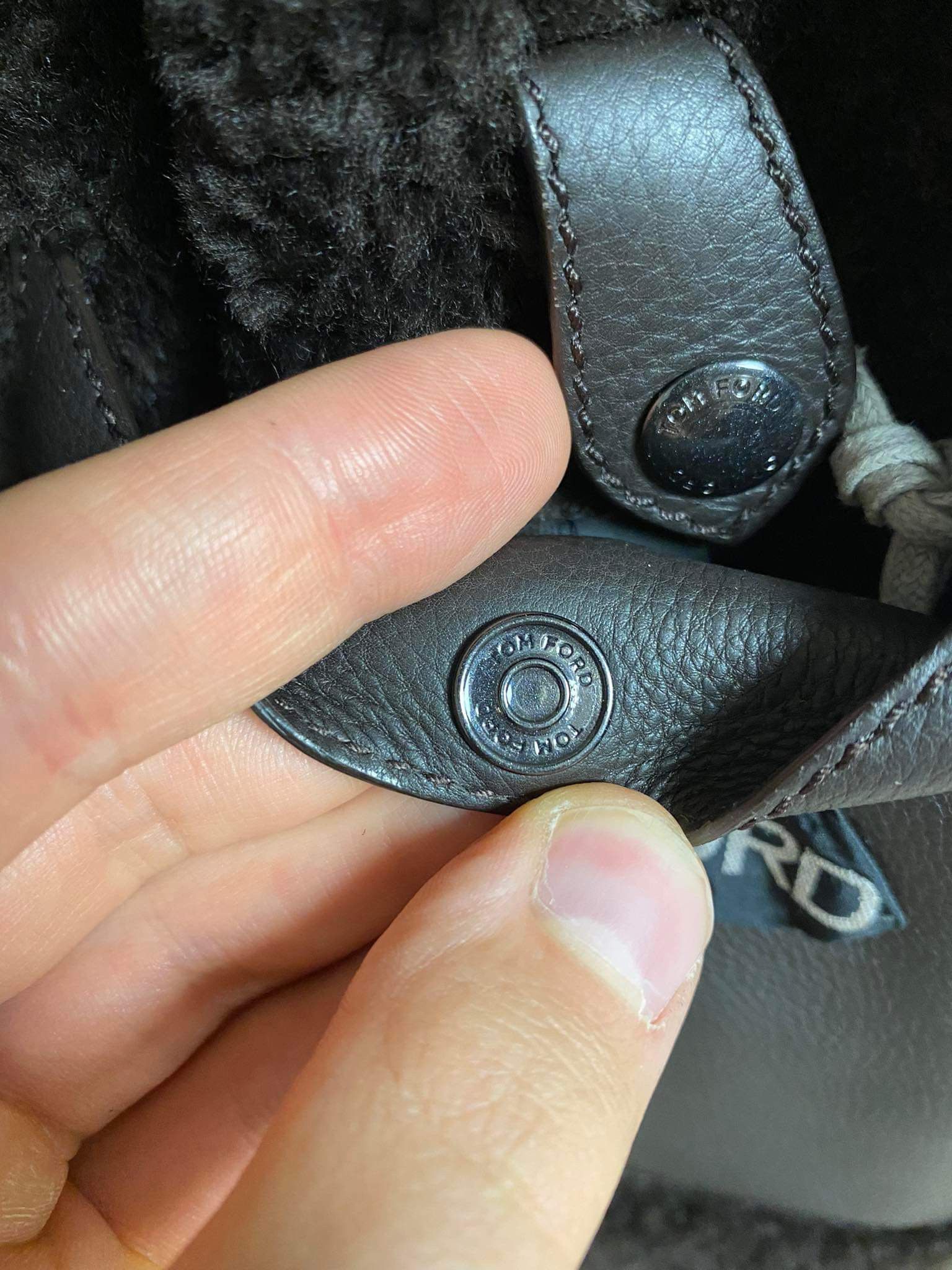 Tom Ford GQ Approved - Shearling Biker Aviation Leather Bomber Jacket Size US L / EU 52-54 / 3 - 7 Thumbnail
