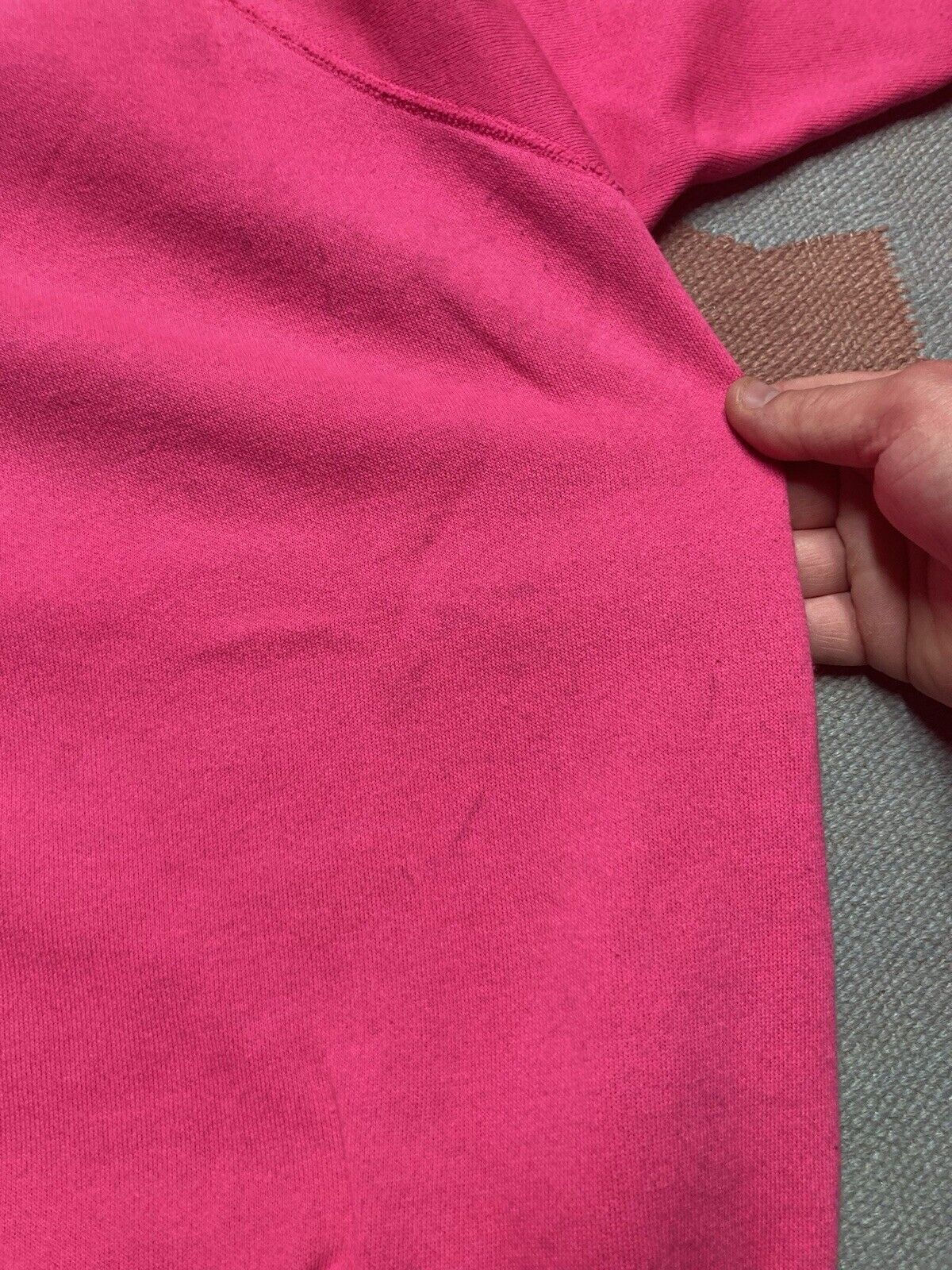 Hanes × Vintage VTG Hanes Pannill sweatshirt raglan blank plain brigh pink L Size L / US 10 / IT 46 - 7 Thumbnail