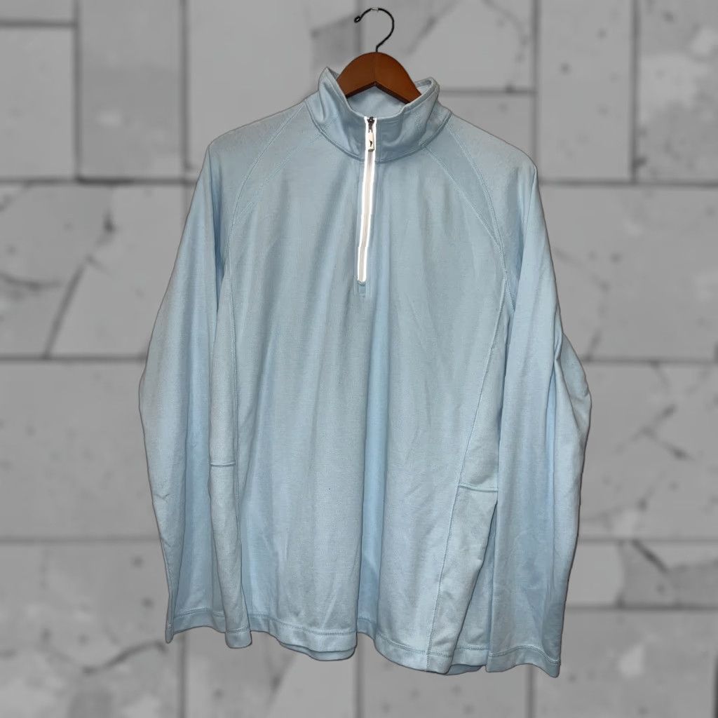 Tommy Bahama Tommy Bahama Blue Half Zip Pullover Mens Size M Size US M / EU 48-50 / 2 - 1 Thumbnail