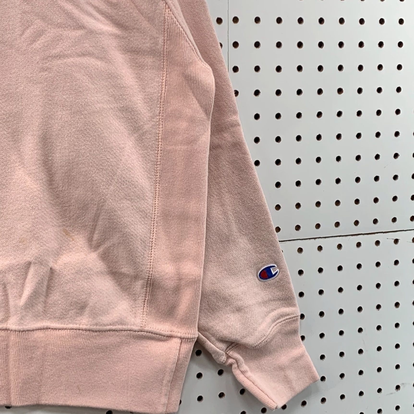 Champion Champion Sweatshirt Large Pink Reverse Weave Crewneck Spell Out Womens Size L / US 10 / IT 46 - 7 Thumbnail