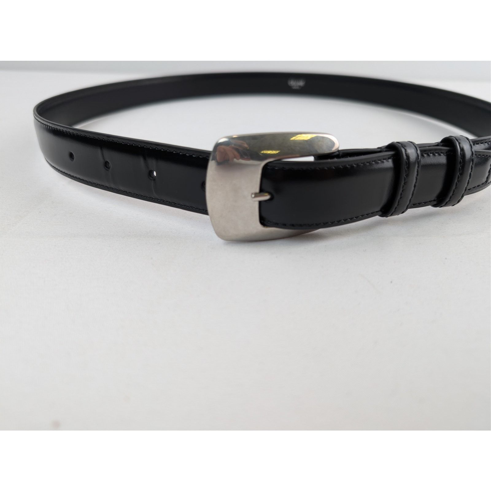 Celine o1rshd1 Size: 90 / BC-14 25MM Belt in Taurillon Leather Size 36 - 5 Thumbnail