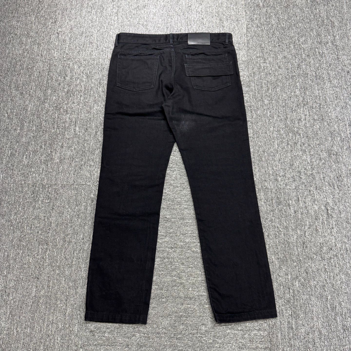 Givenchy Givenchy Leather Tag Denim Jeans 98 New 33W90L100 Dirty Size US 33 - 5 Thumbnail