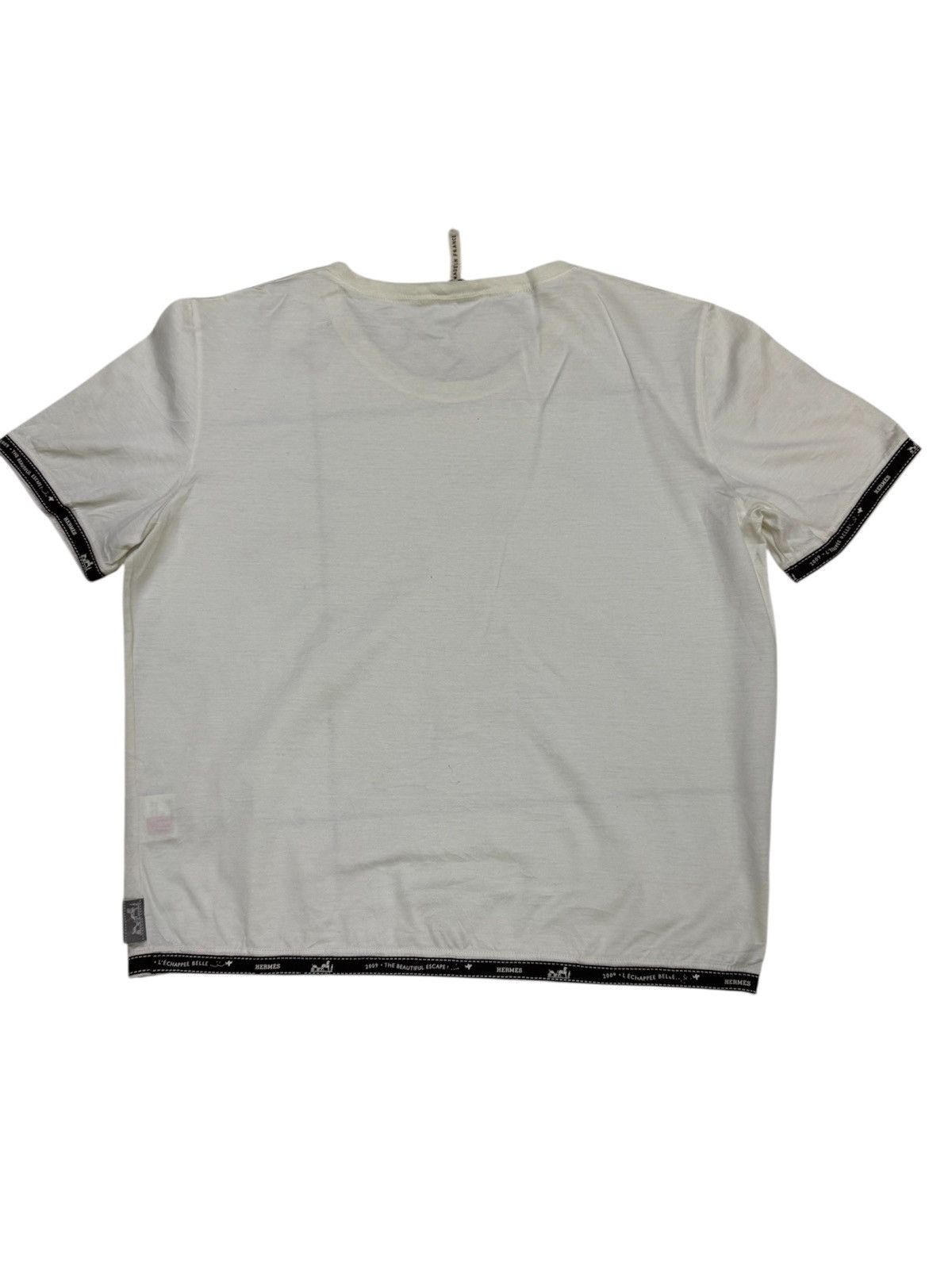 Hermes Vintage Hermès 2009 "L'Échappée Belle" tshirt Size L / US 10 / IT 46 - 5 Thumbnail
