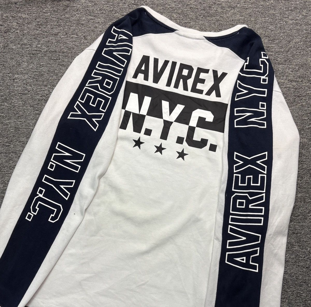 Avirex Avirex Big Logo Spell Out Crewneck Sweatshirt Size US L / EU 52-54 / 3 - 1 Thumbnail