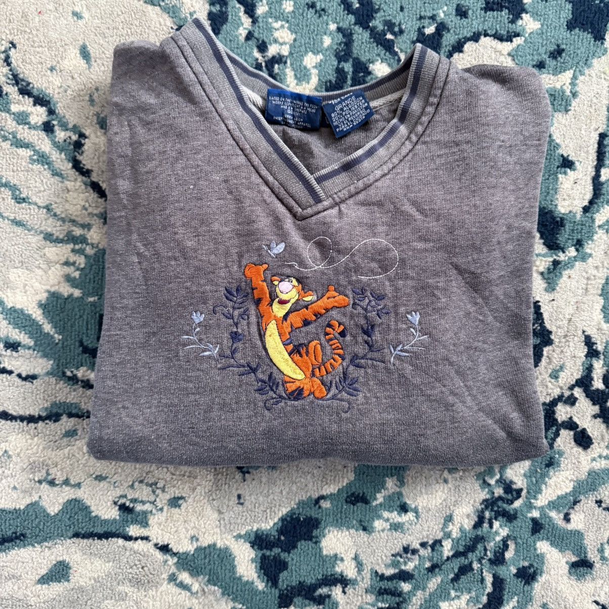 Disney Vintage winnie the pooh grey sweater Size L / US 10 / IT 46 - 5 Thumbnail