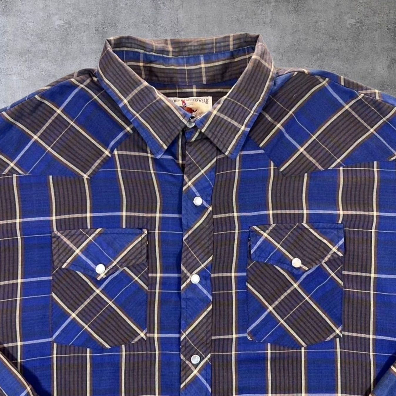 Vintage VINTAGE Rancher Westernwear Check Popper Long Sleeve Cowboy Western Shirt XXL Men Size US XXL / EU 58 / 5 - 4 Thumbnail
